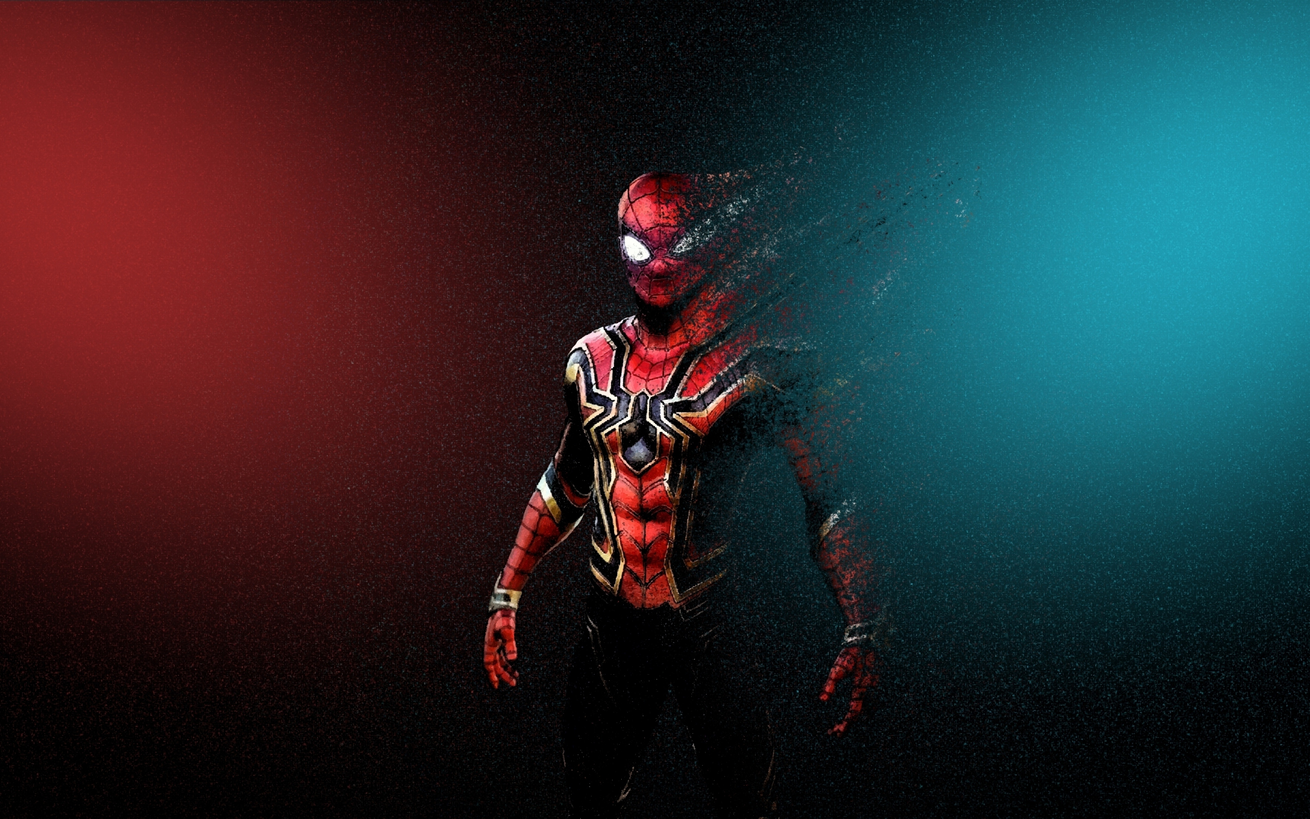Download wallpaper 2560x1600 spider-man, fade into dust, artwork, dual wide  16:10 2560x1600 hd background, 24516