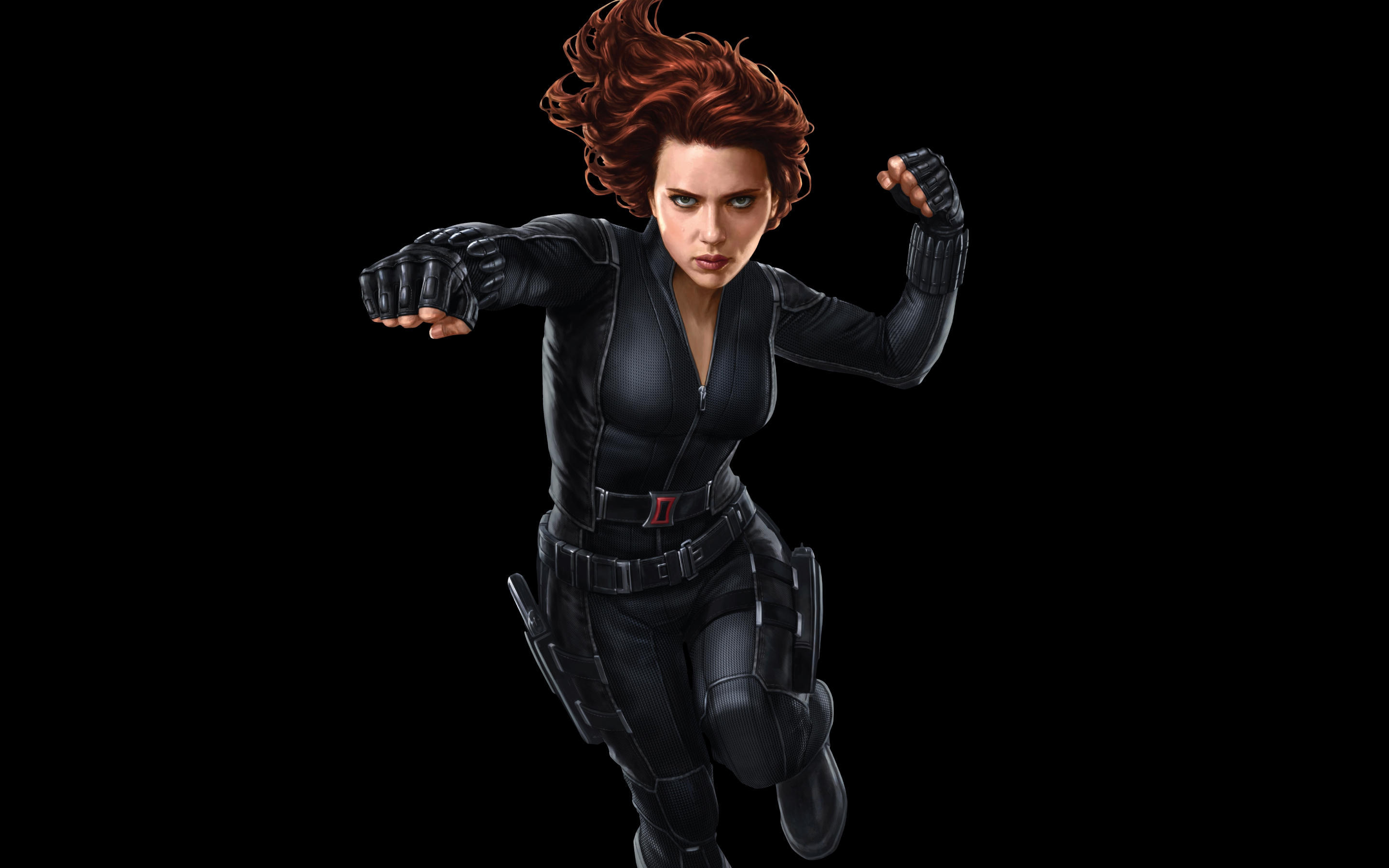 Black Widow, dark, minimal, marvel, superhero, 2880x1800 wallpaper