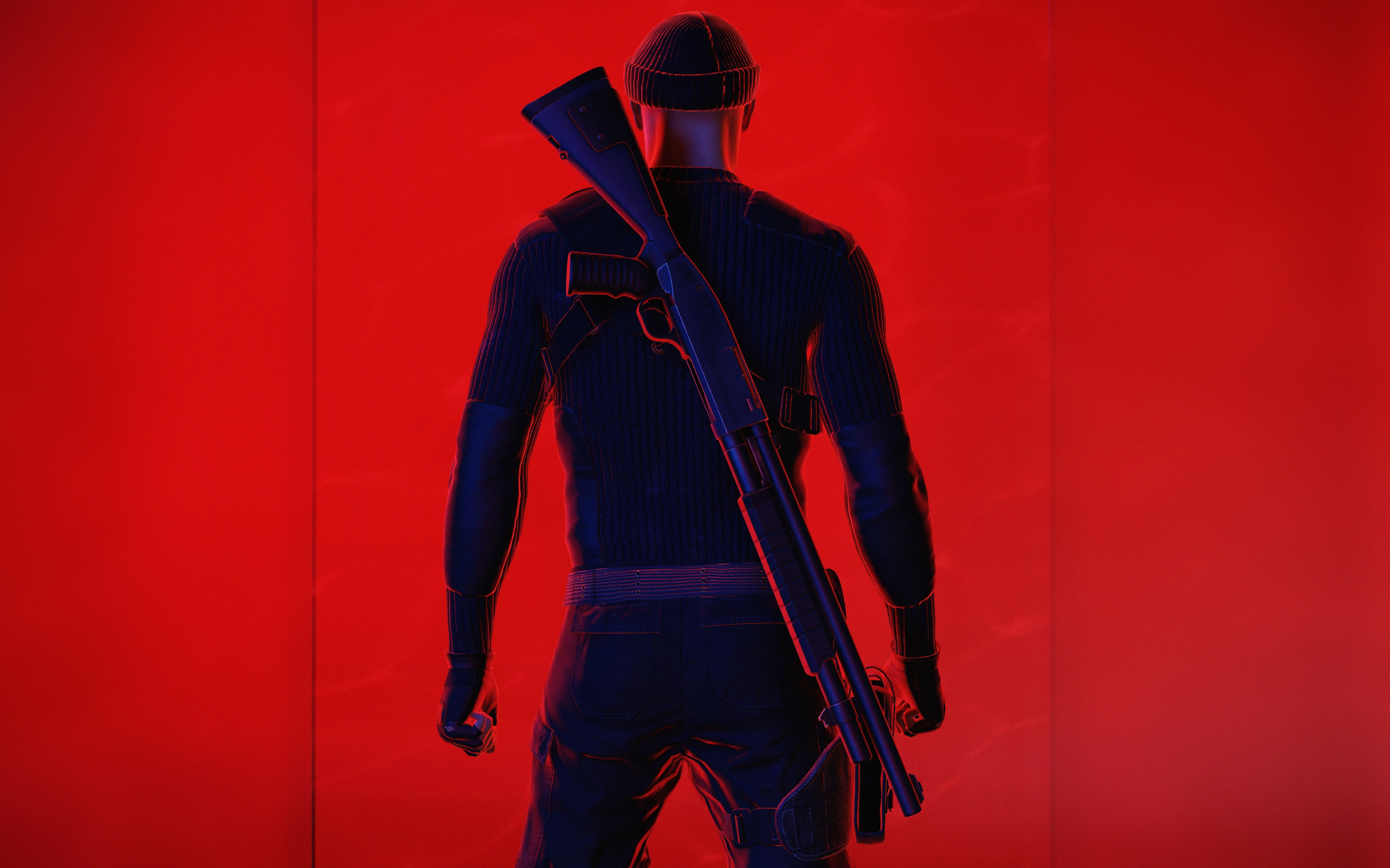 Red, assassin, Hitman 2, 2018, 2880x1800 wallpaper