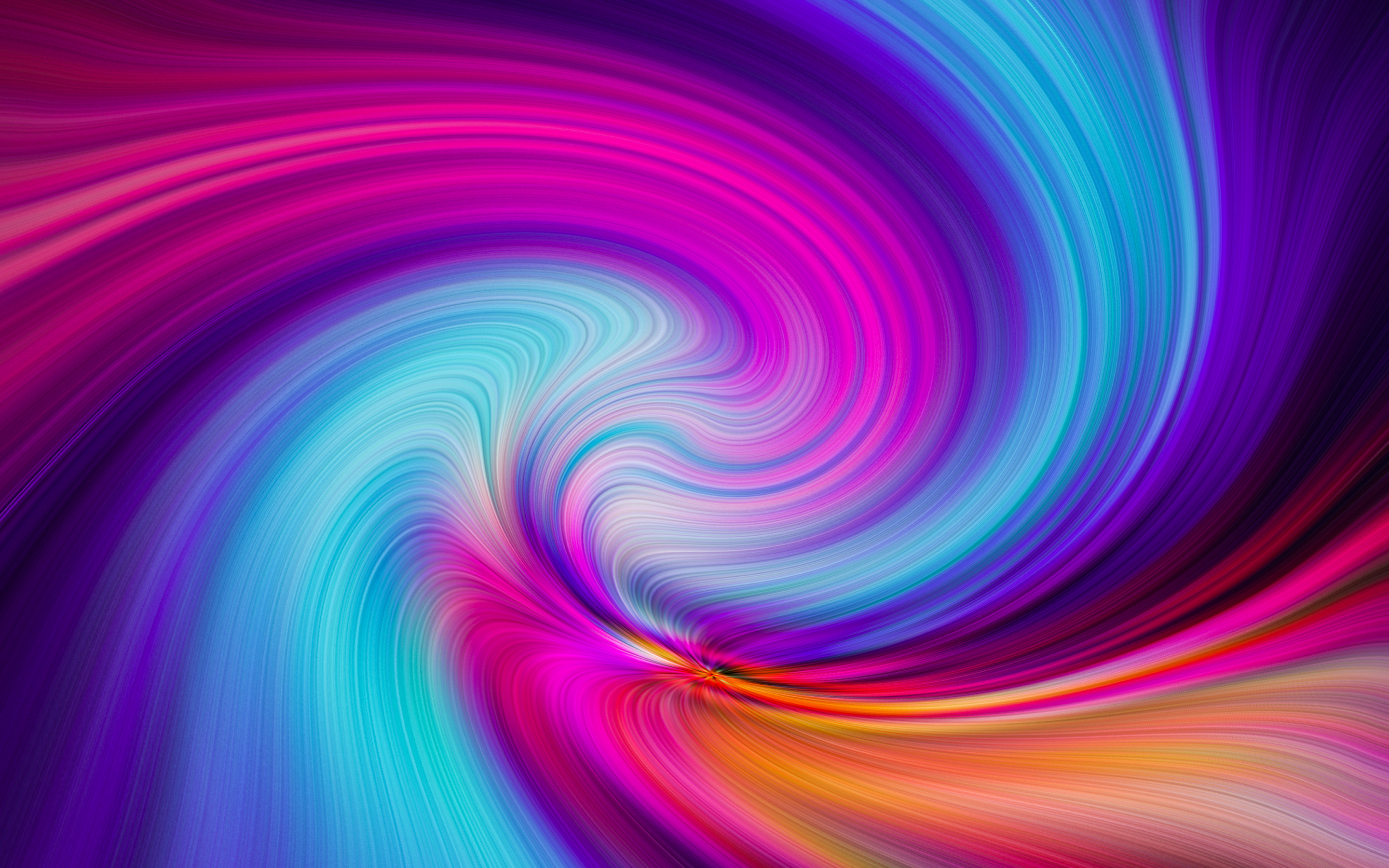 Colorful, swirl of colors, art, 2880x1800 wallpaper