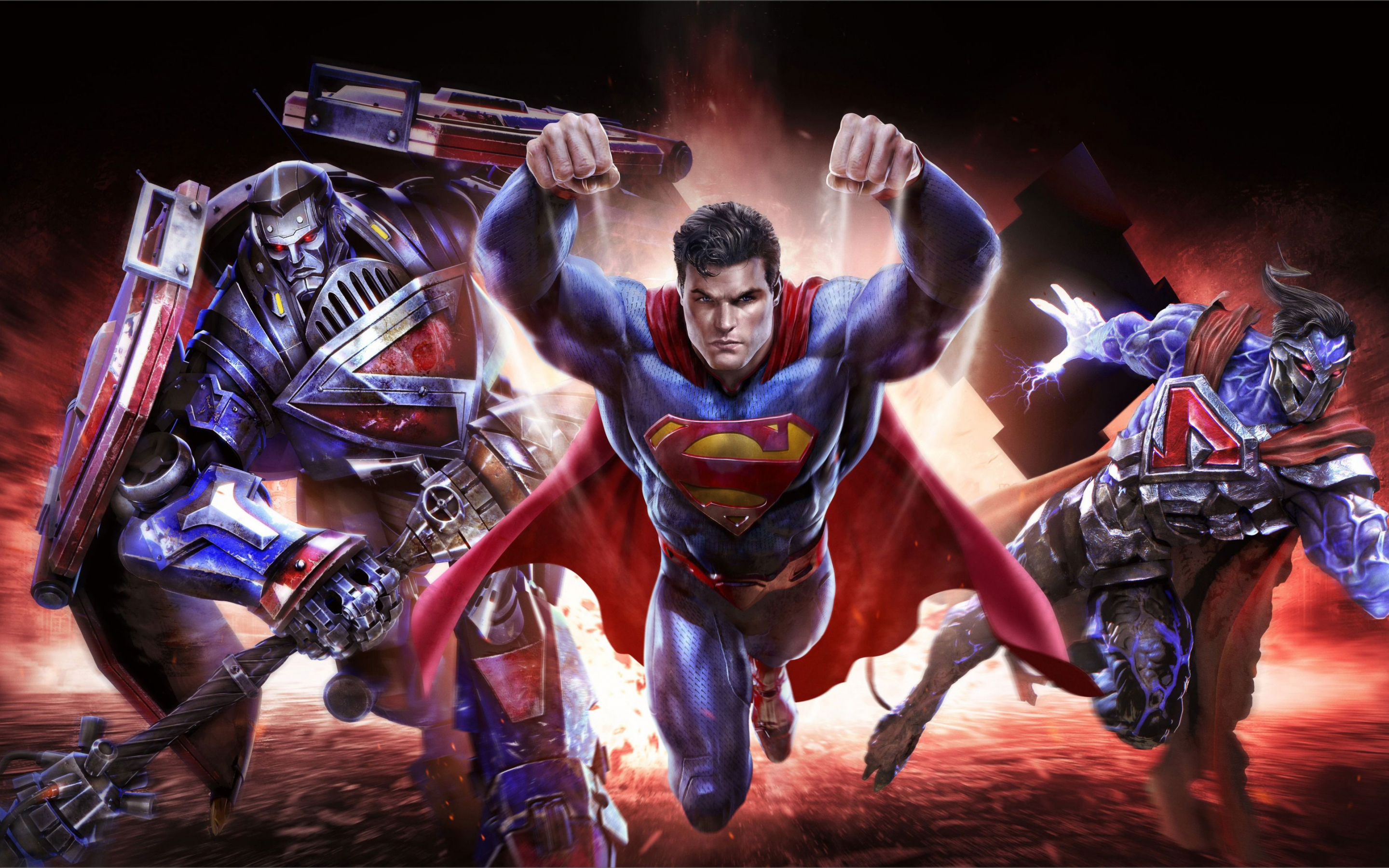 Superman, Infinite Crisis, superhero, artwork, 2880x1800 wallpaper
