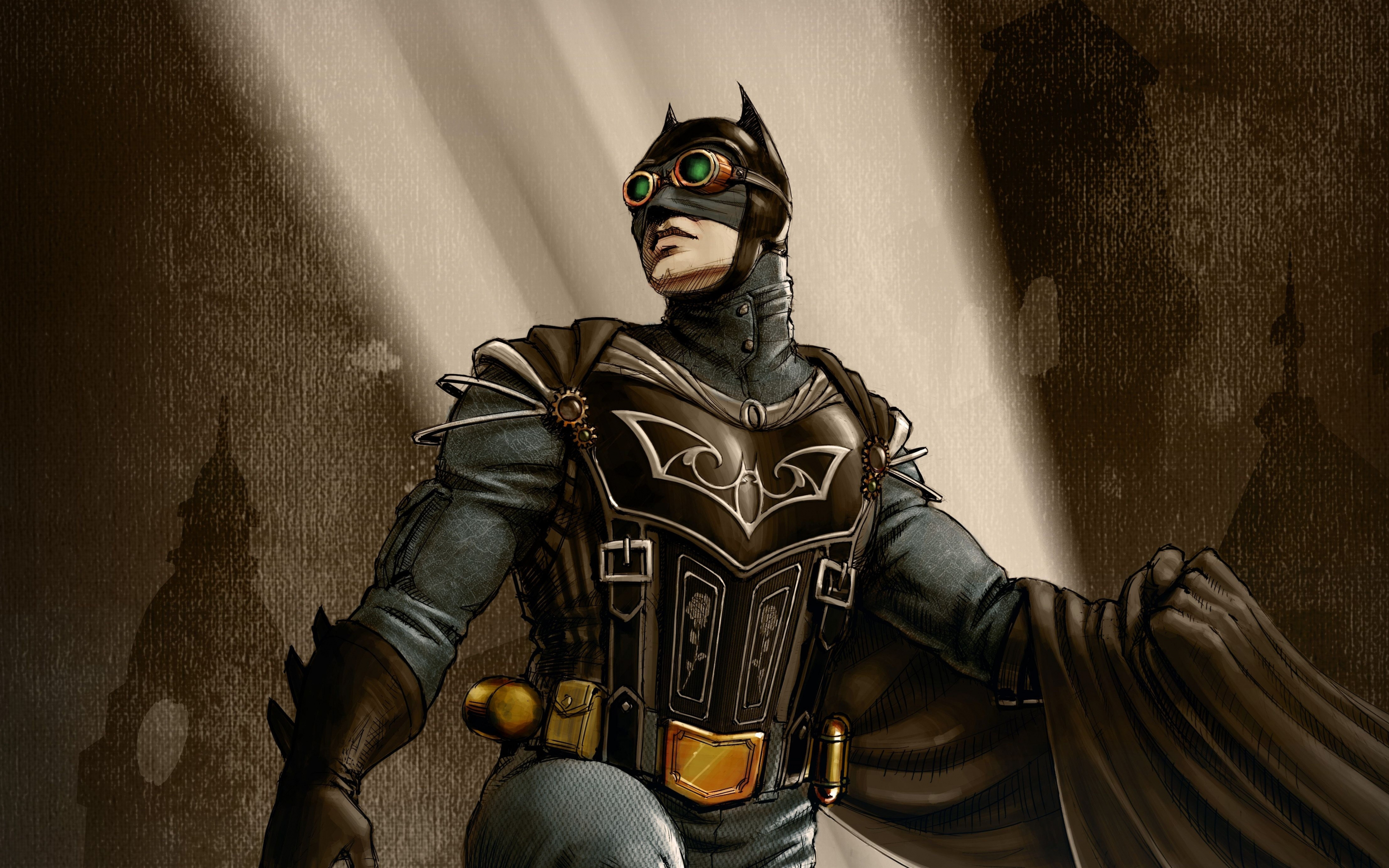 Steampunk, Batman, superhero, 2880x1800 wallpaper
