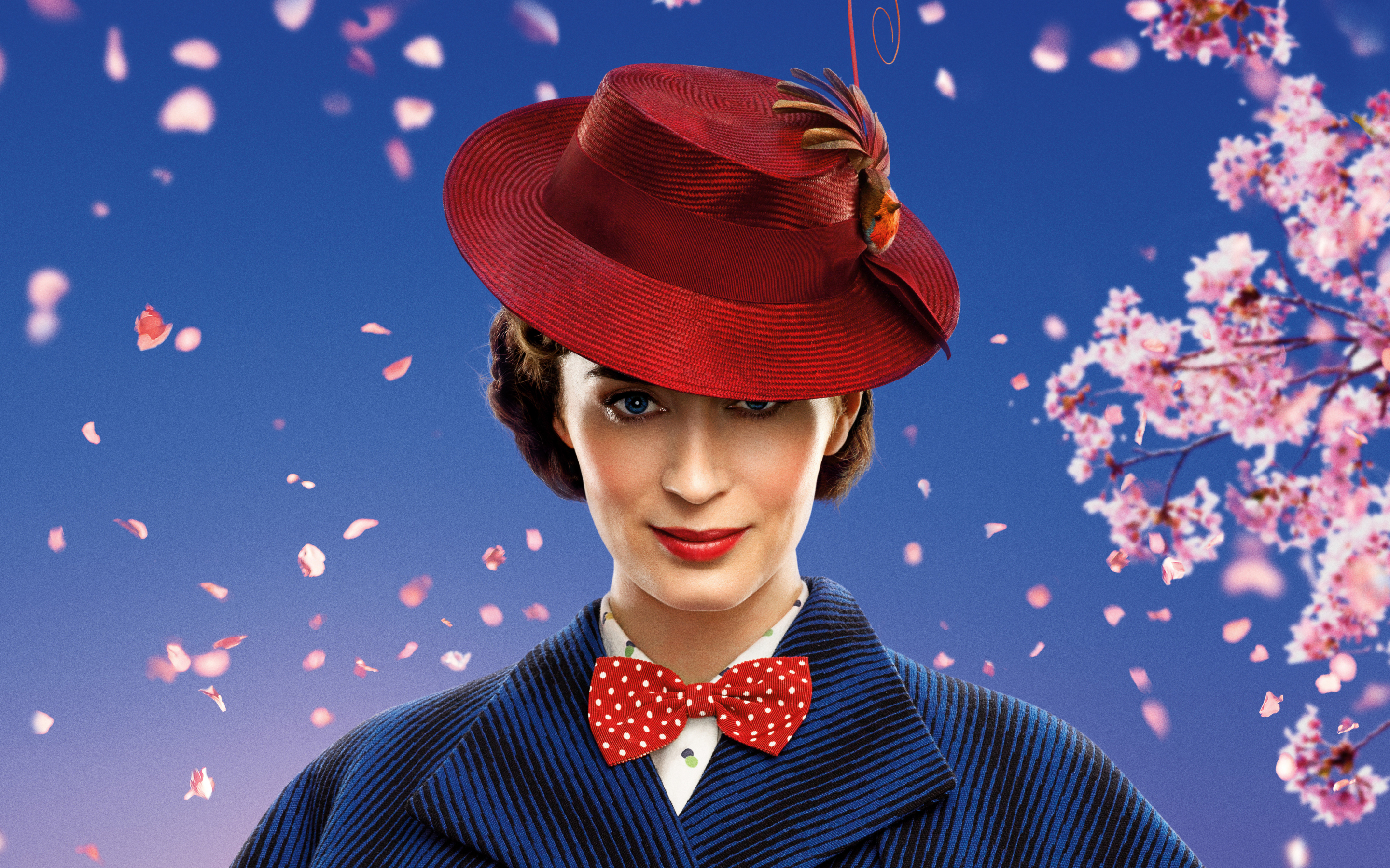 Emily Blunt, Mary Poppins Returns, smile, movie, 2880x1800 wallpaper