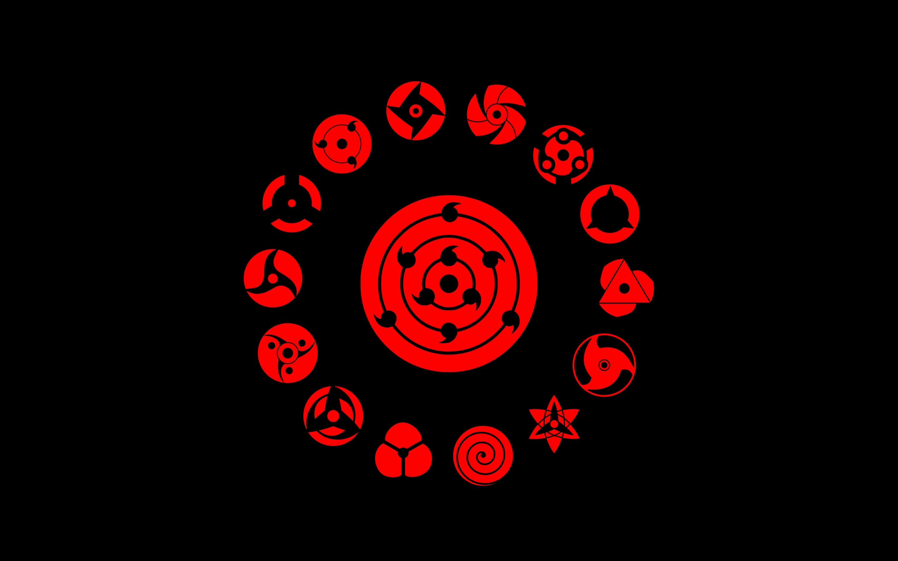 Logo, minimal, Naruto, 2880x1800 wallpaper