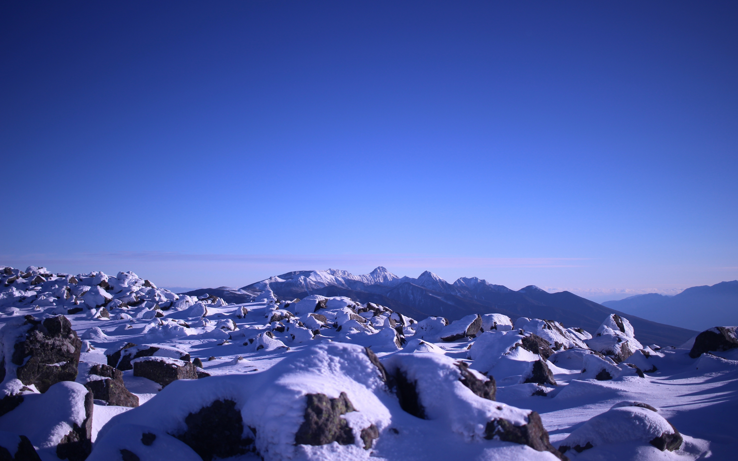 Horizon, glacier, mountains, nature, 2880x1800 wallpaper