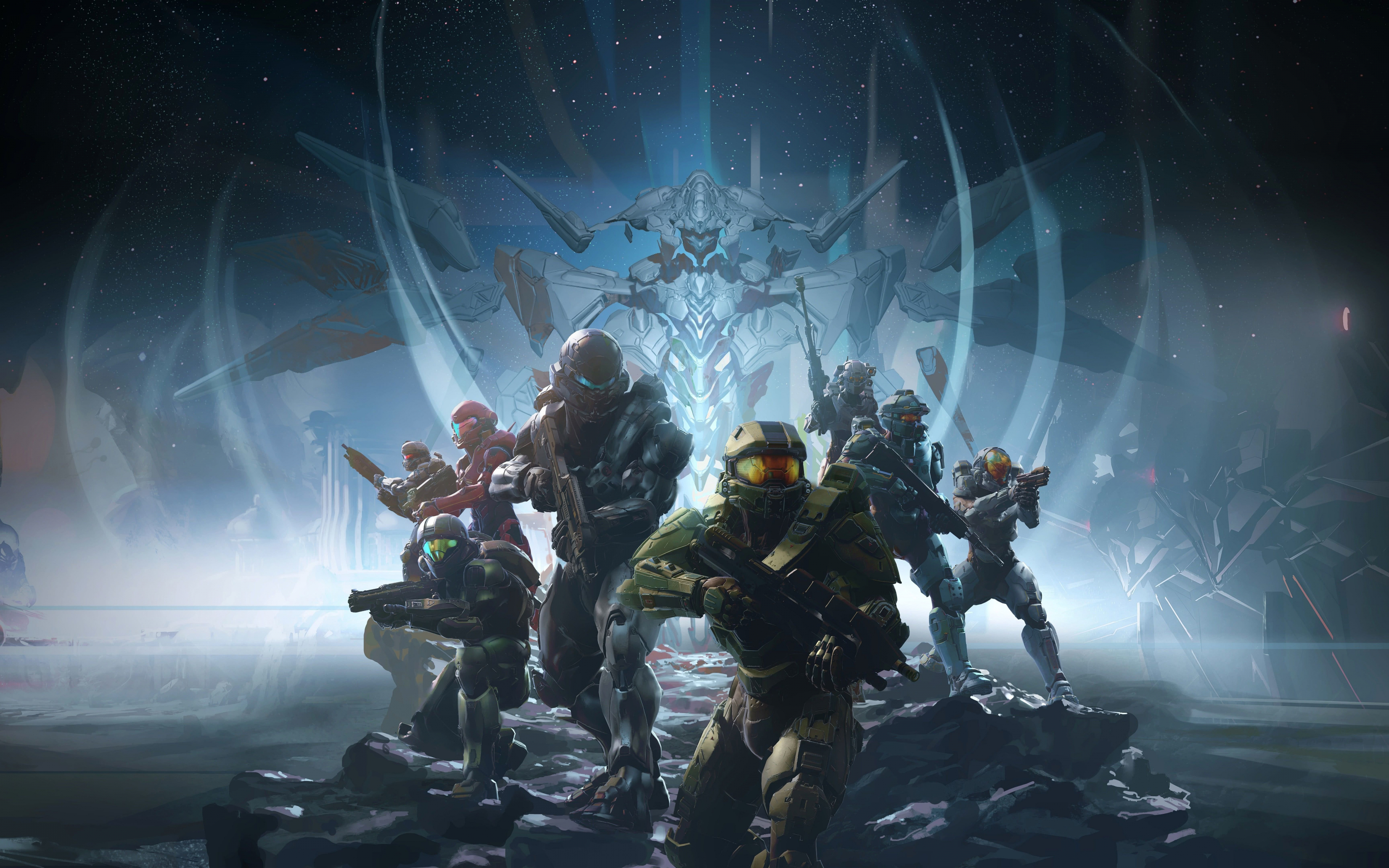 Halo 5: Guardians, video game, soldier, 2880x1800 wallpaper
