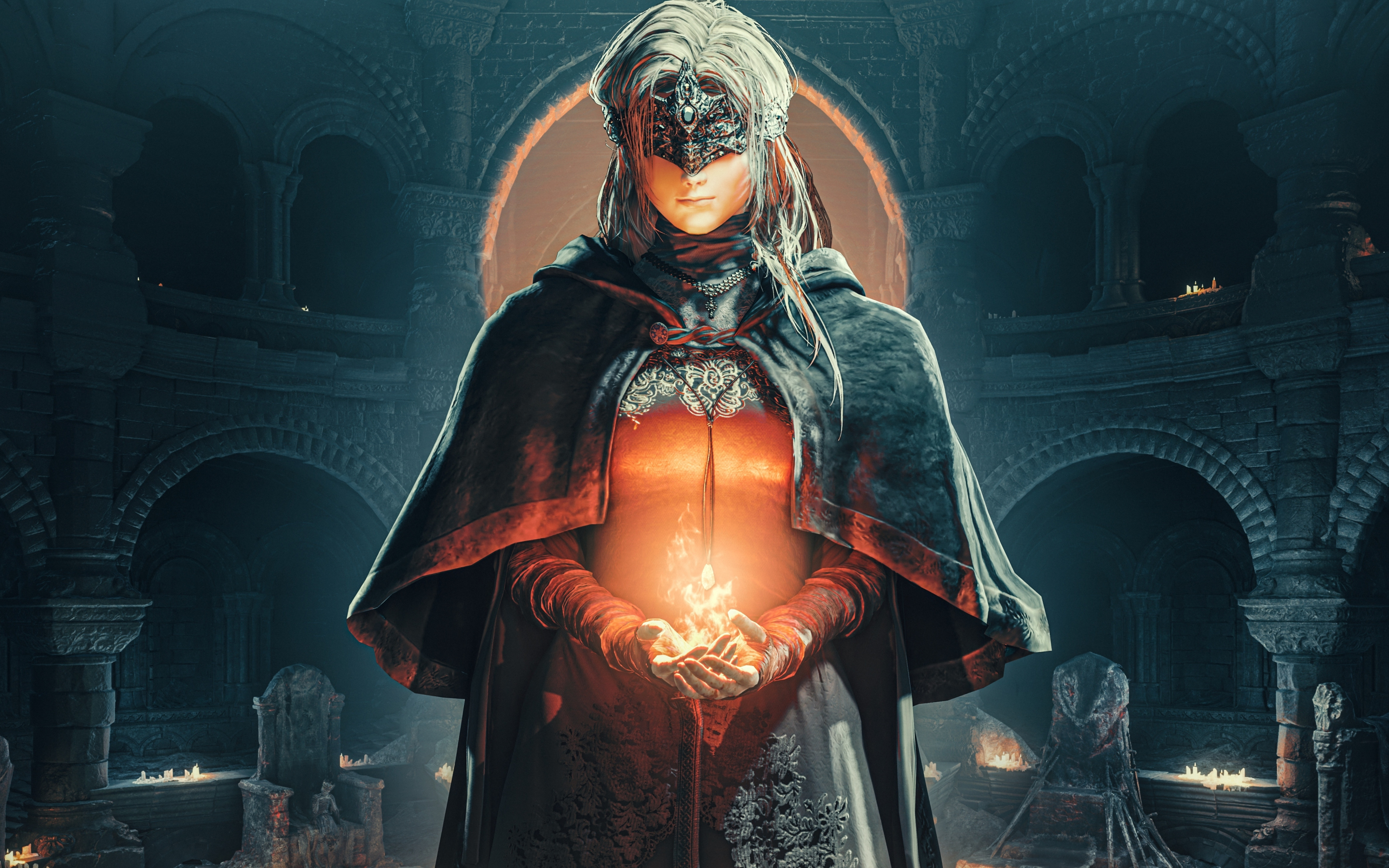 Dark Souls 3, video game, girl wizard character, 2022, 2880x1800 wallpaper