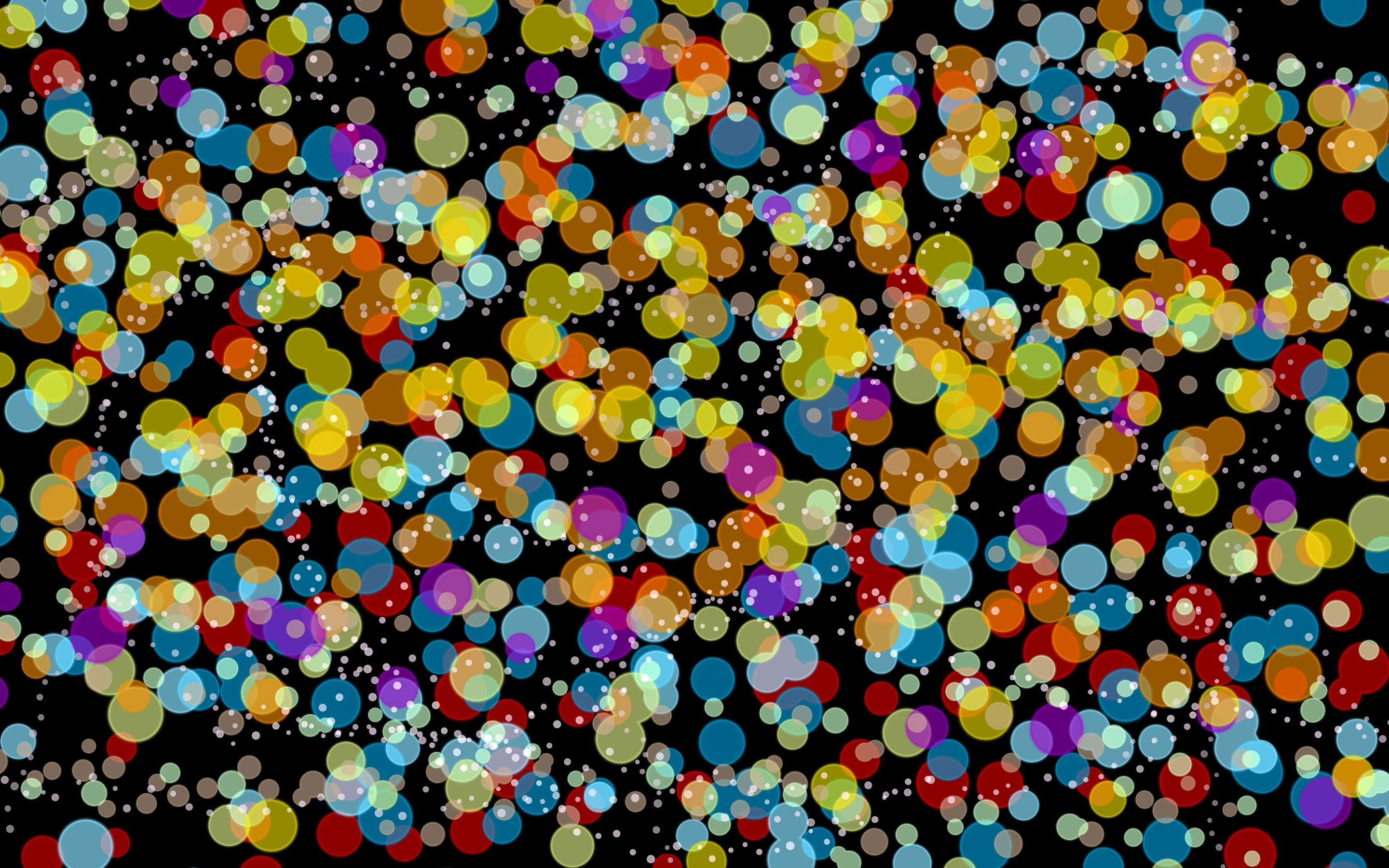 Bokeh, circles, colorful, abstract, 2880x1800 wallpaper