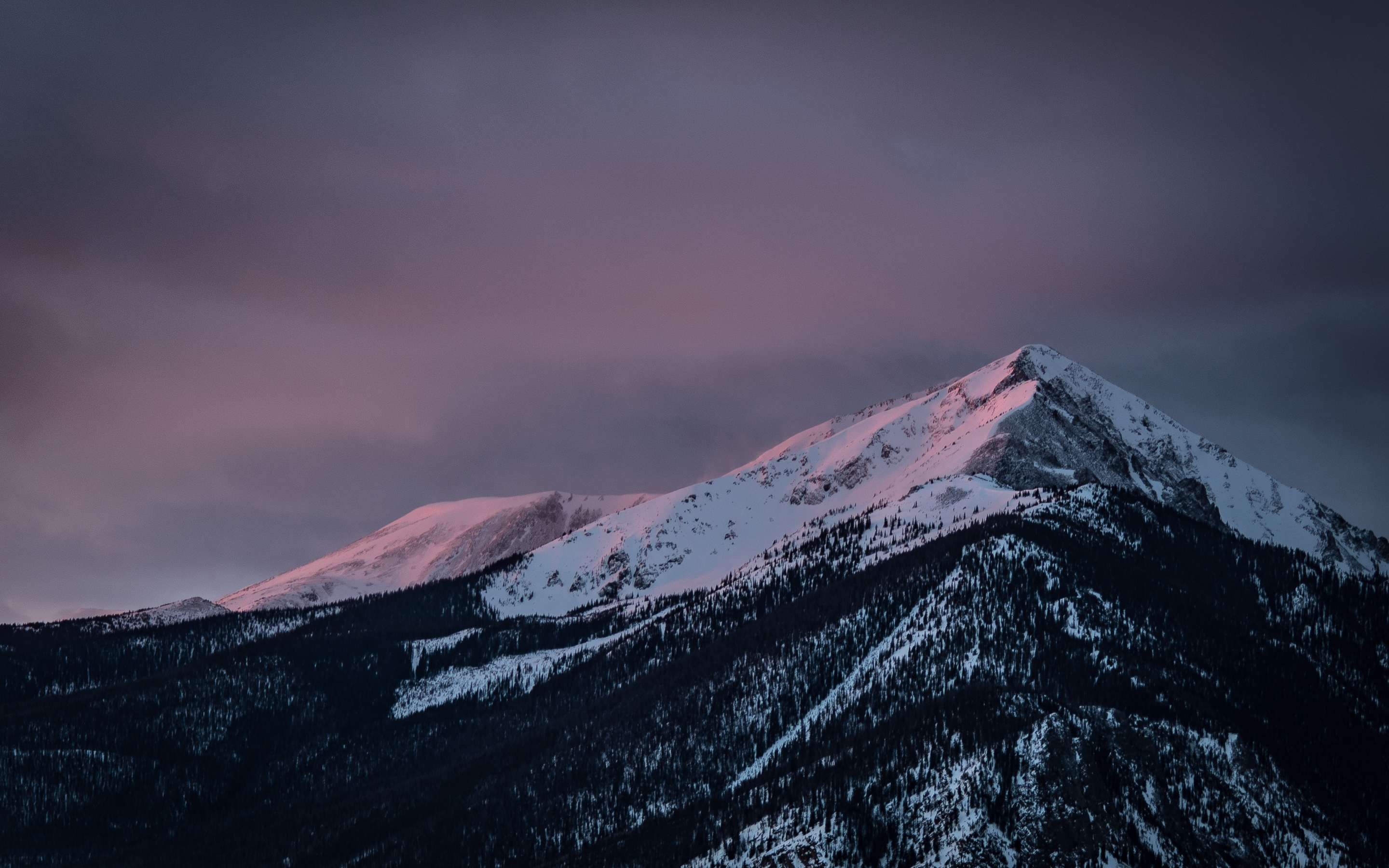 Snow mountains, nature, sky, 2880x1800 wallpaper