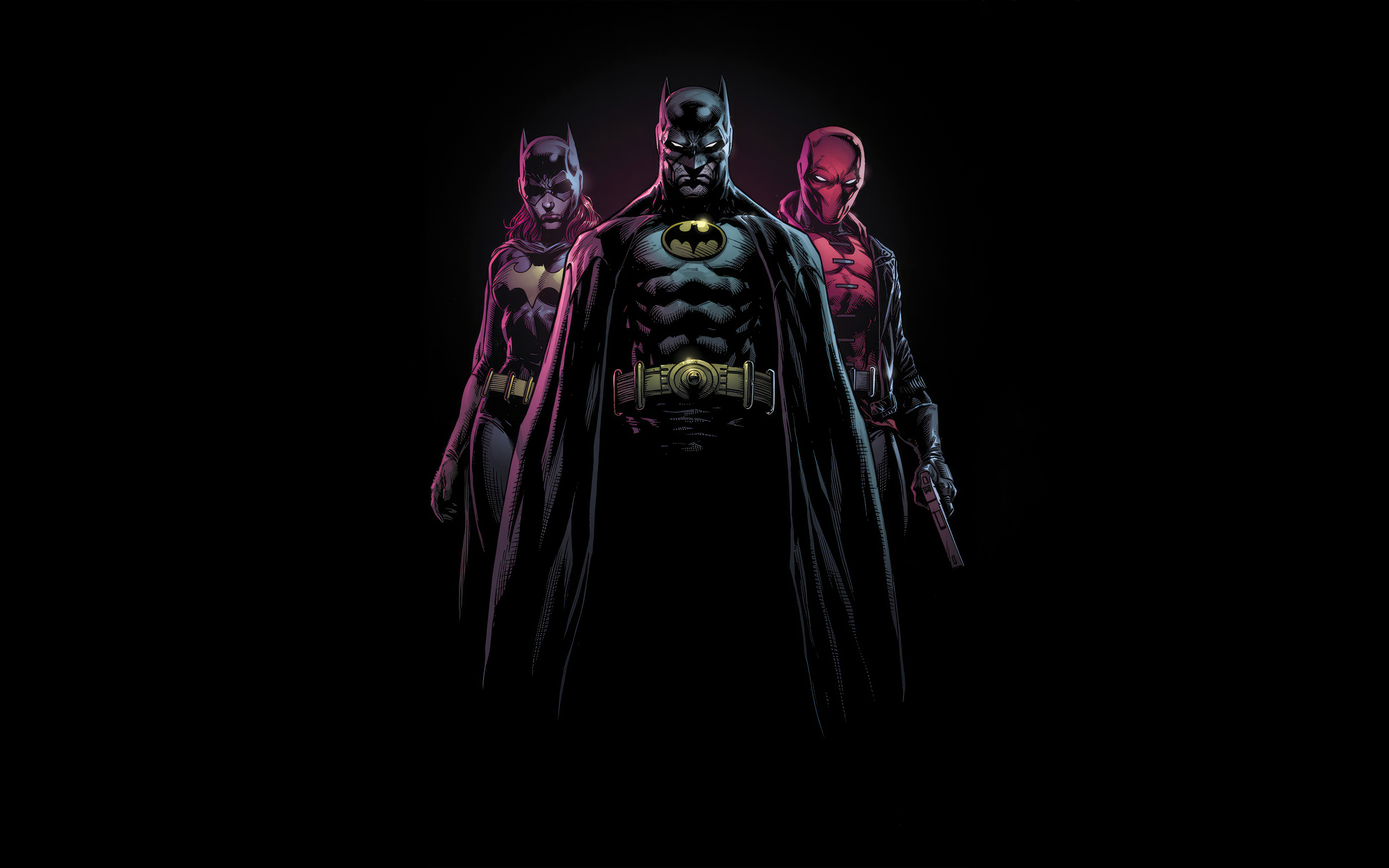 Bat-family, superhero, 2880x1800 wallpaper