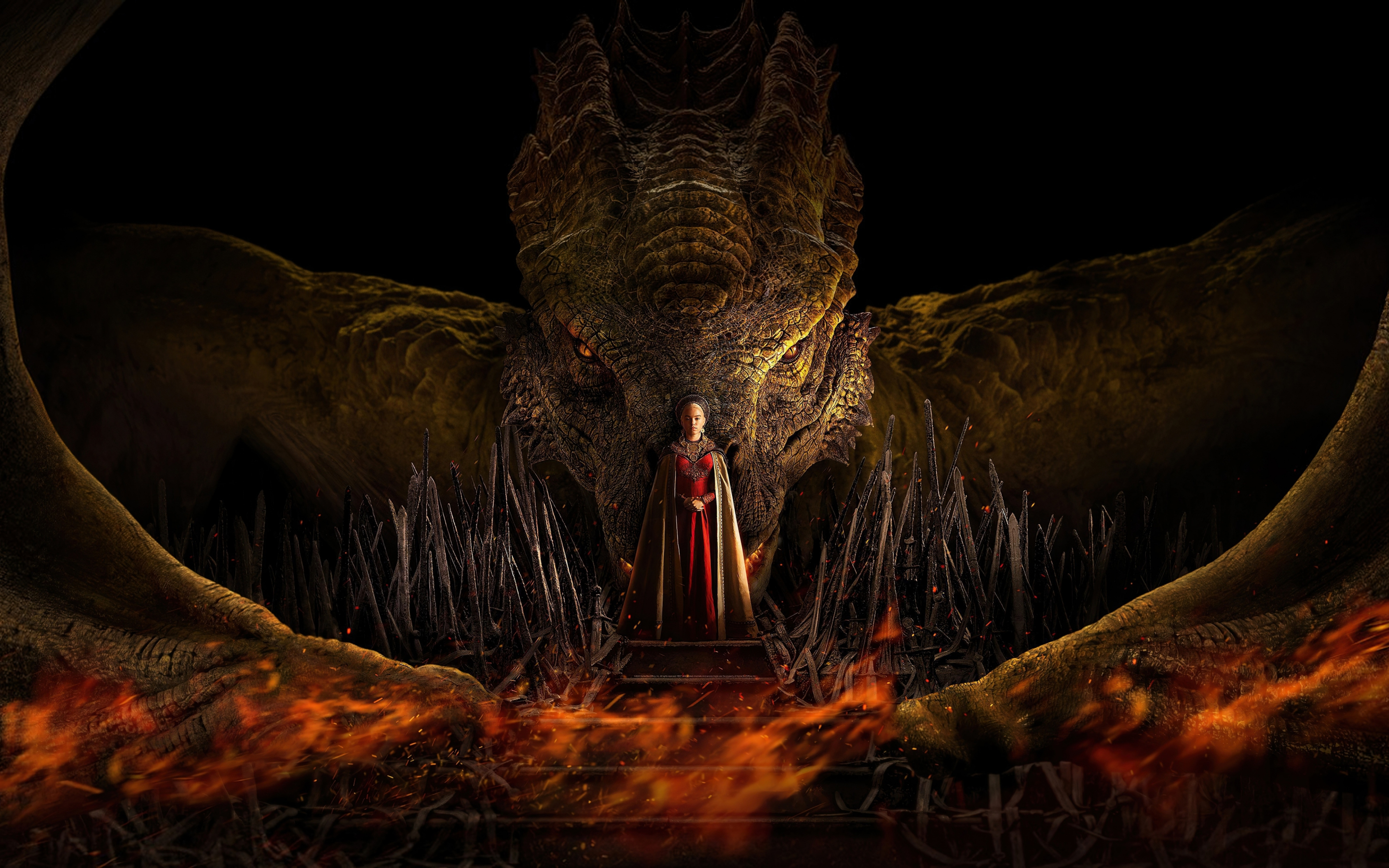 Princess Rhaenyra Targaryen, House of the Dragon, 2022, famous tv show, 2880x1800 wallpaper