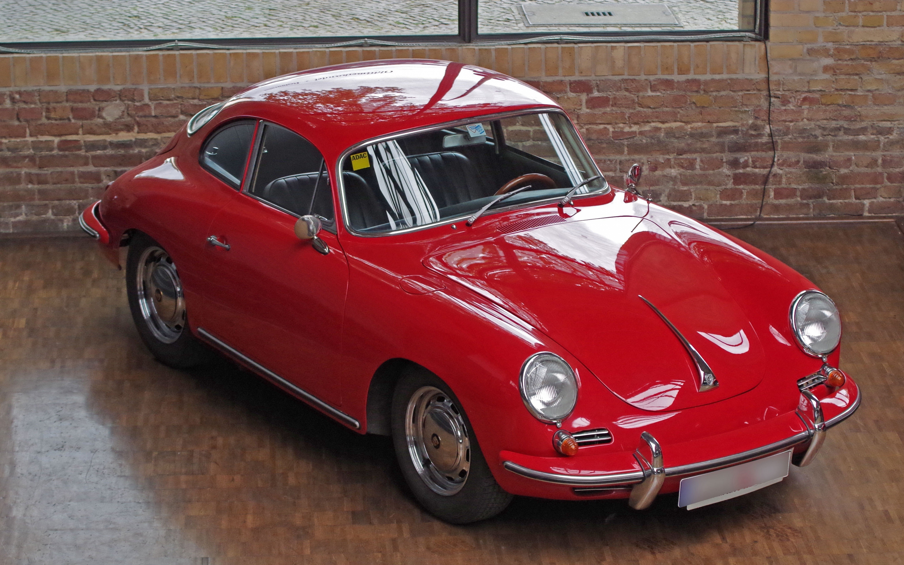 Classic, red, car, Porsche, 2880x1800 wallpaper
