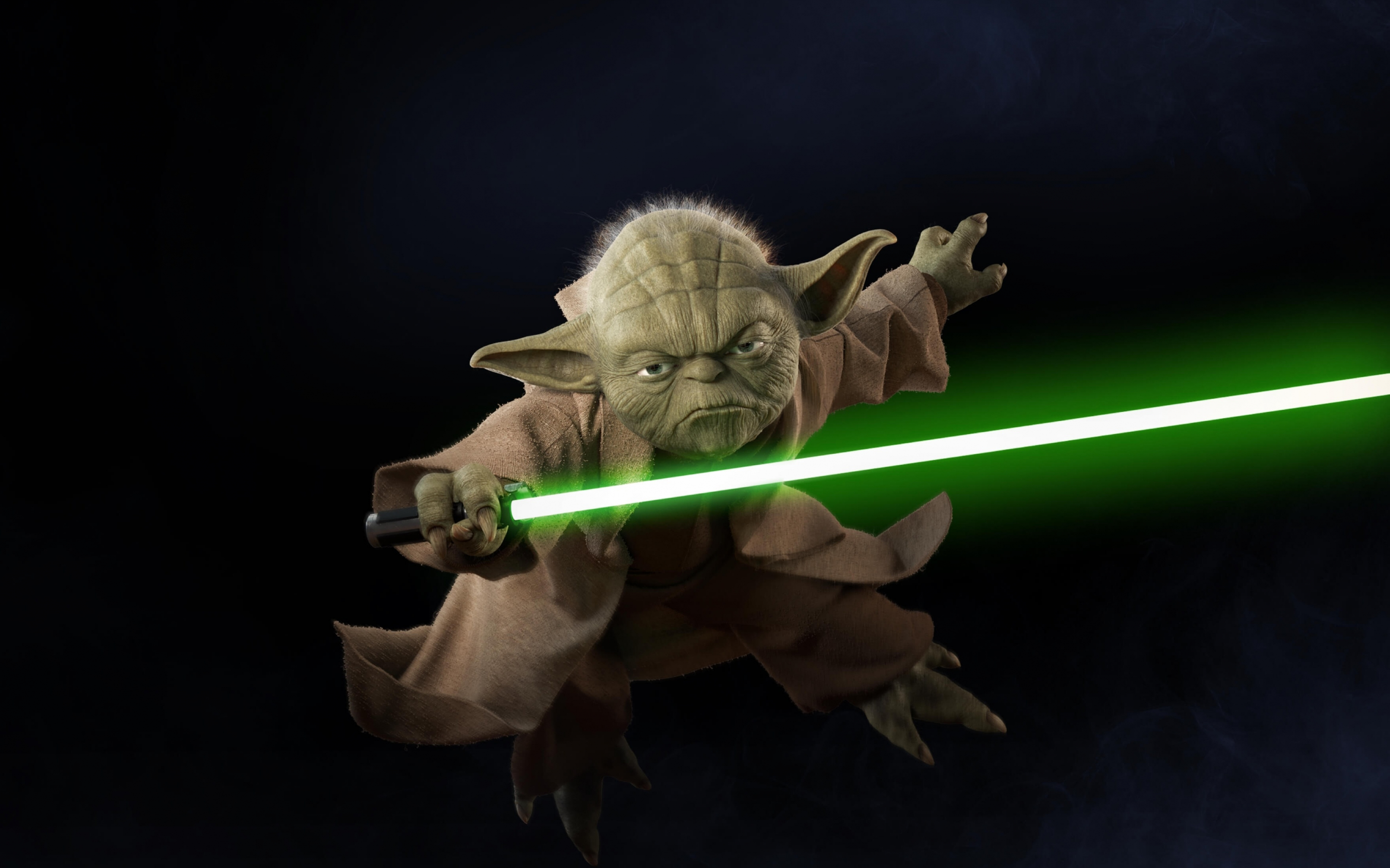 Yoda, Star Wars Battlefront II, video game, minimal, 2880x1800 wallpaper