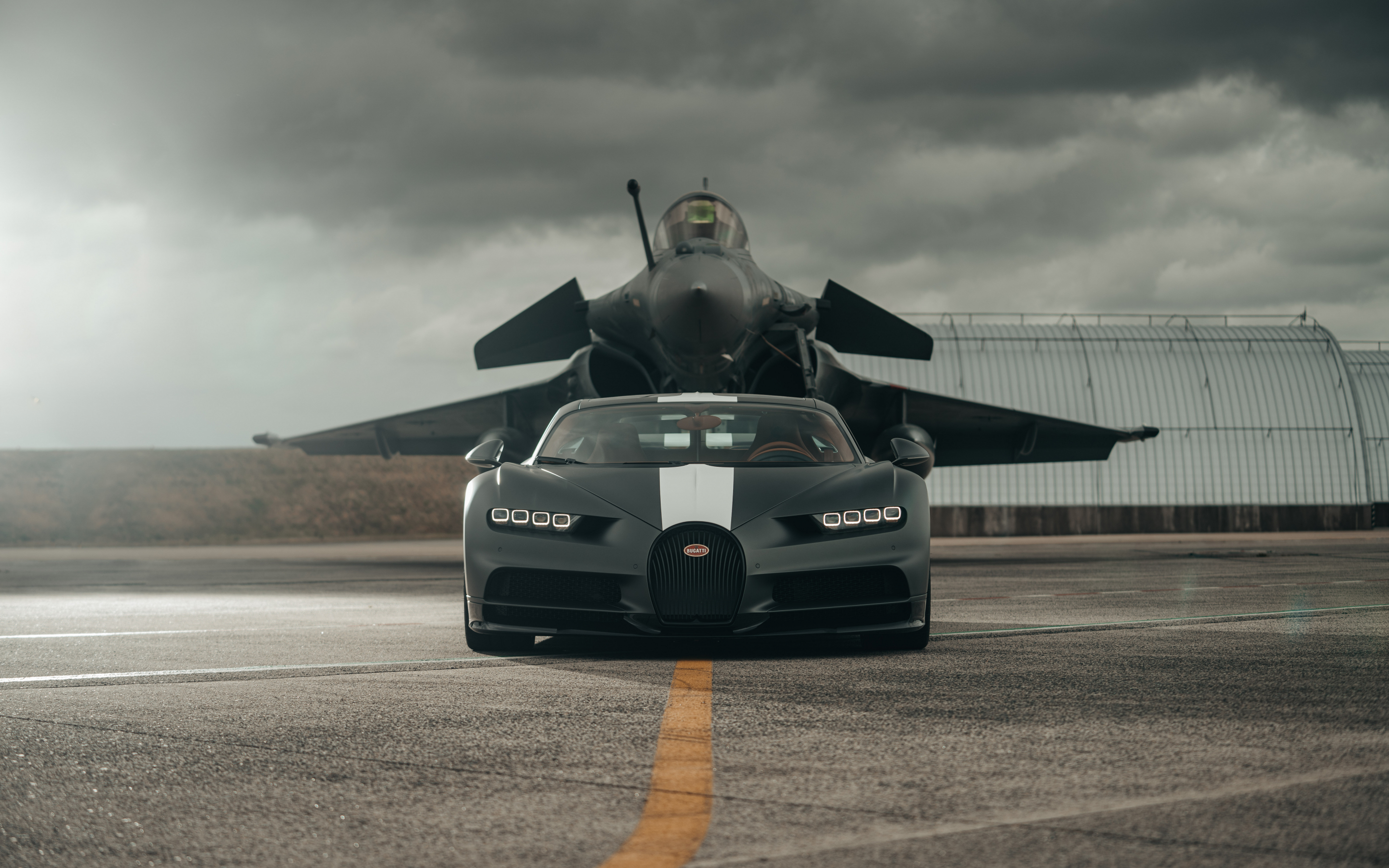 Bugatti Chiron Sport 'Les Légendes du Ciel, Dassault Rafale, 2880x1800 wallpaper