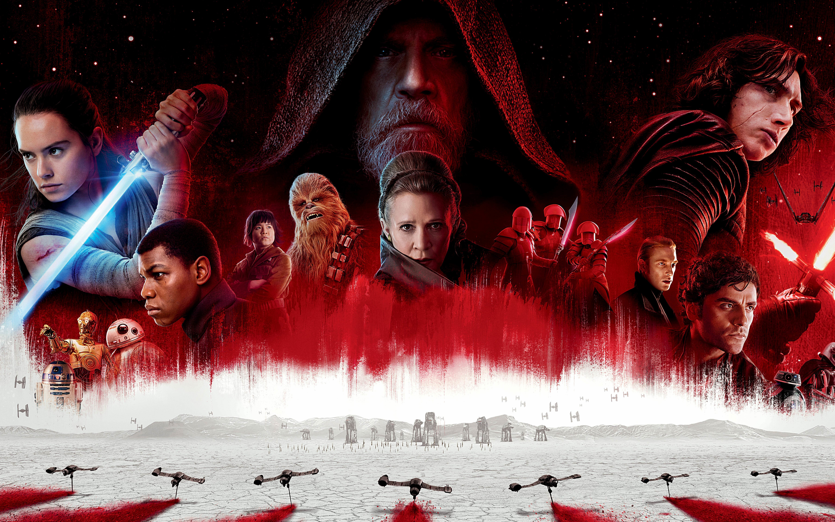 Star wars: the last jedi, movie, poster, 2017, 2880x1800 wallpaper