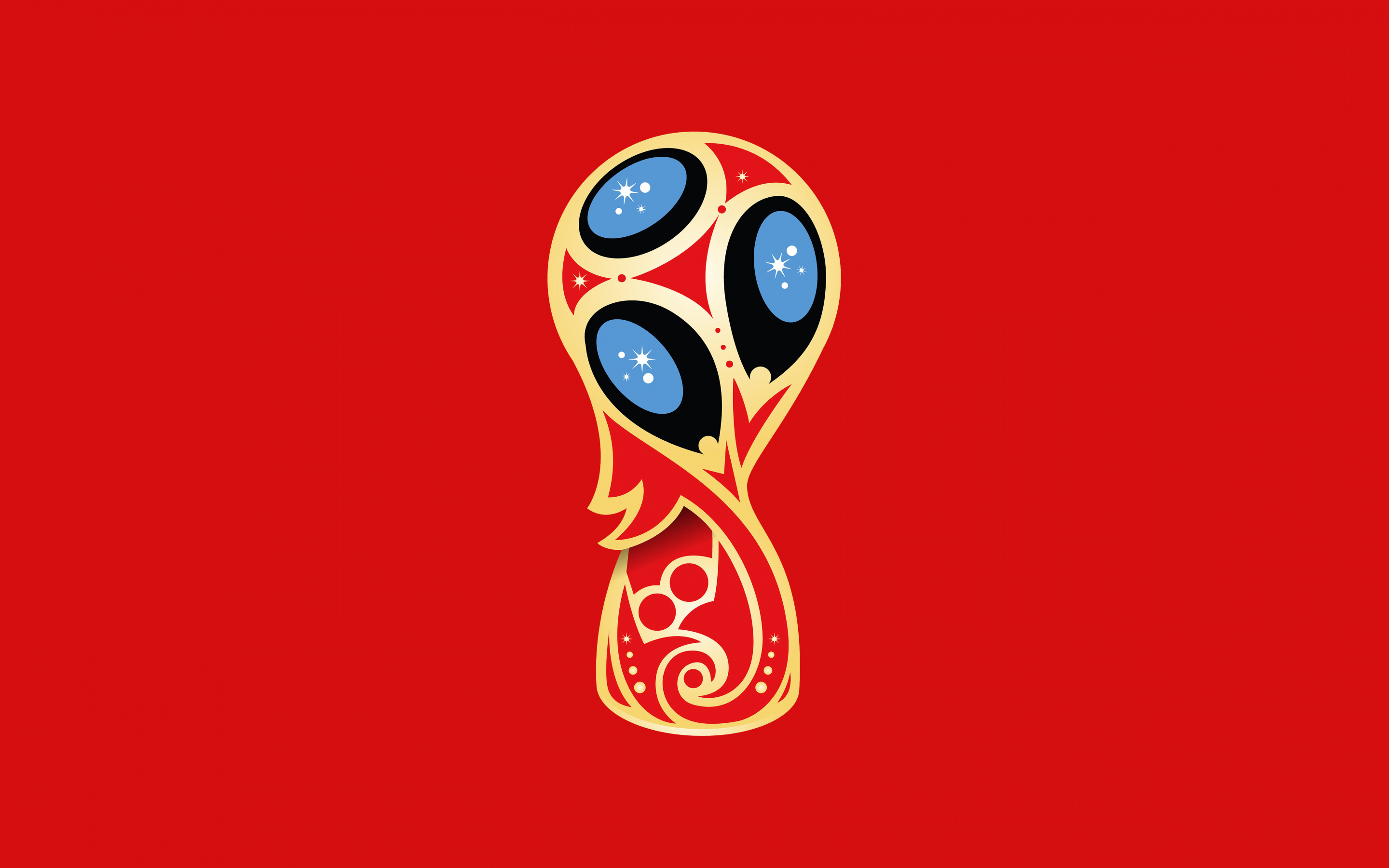 2018 FIFA World Cup, Russia, Trophy, Red, minimal, 2880x1800 wallpaper