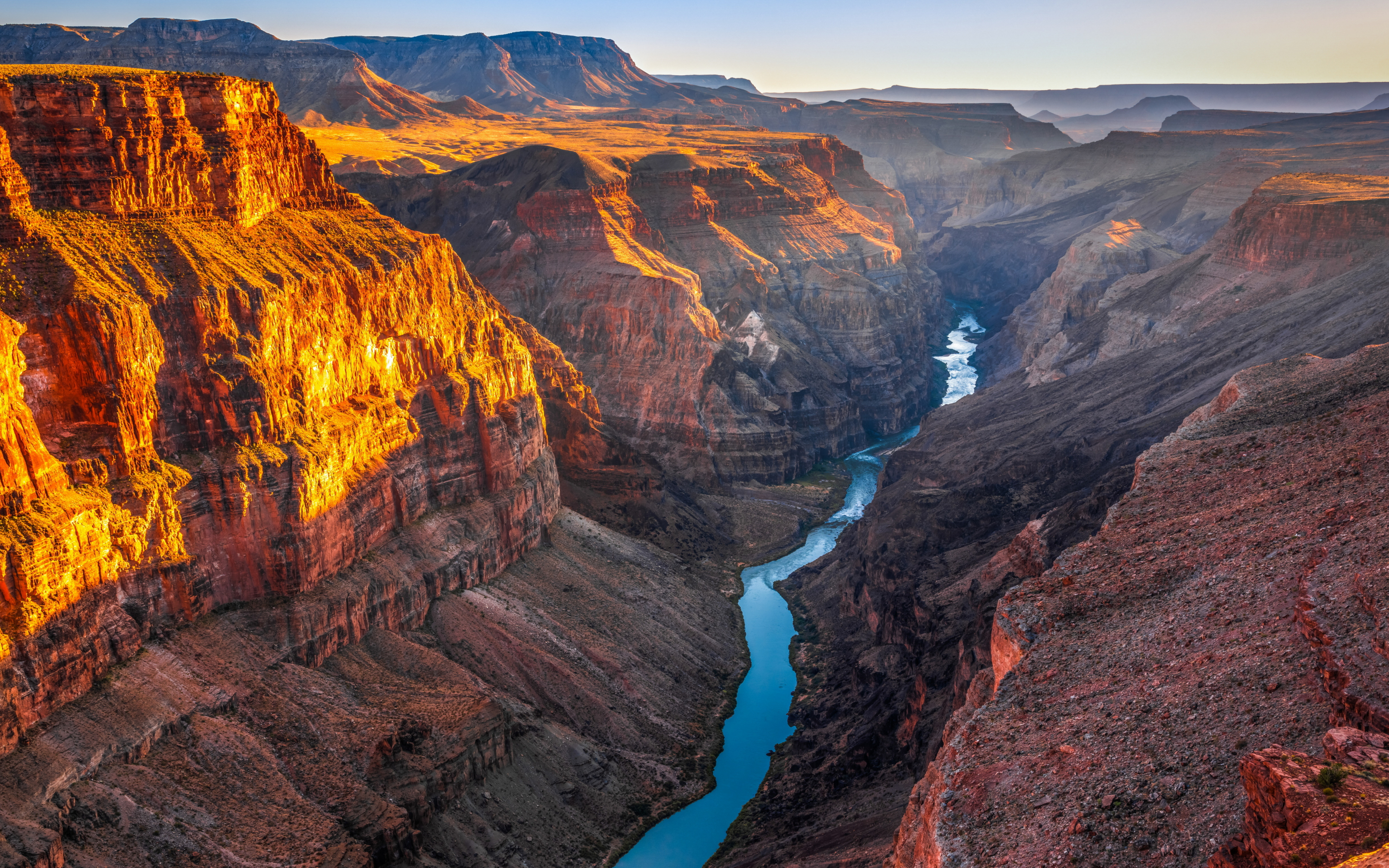 Canyon Park, Canyons, aerial view, river, nature, 2880x1800 wallpaper