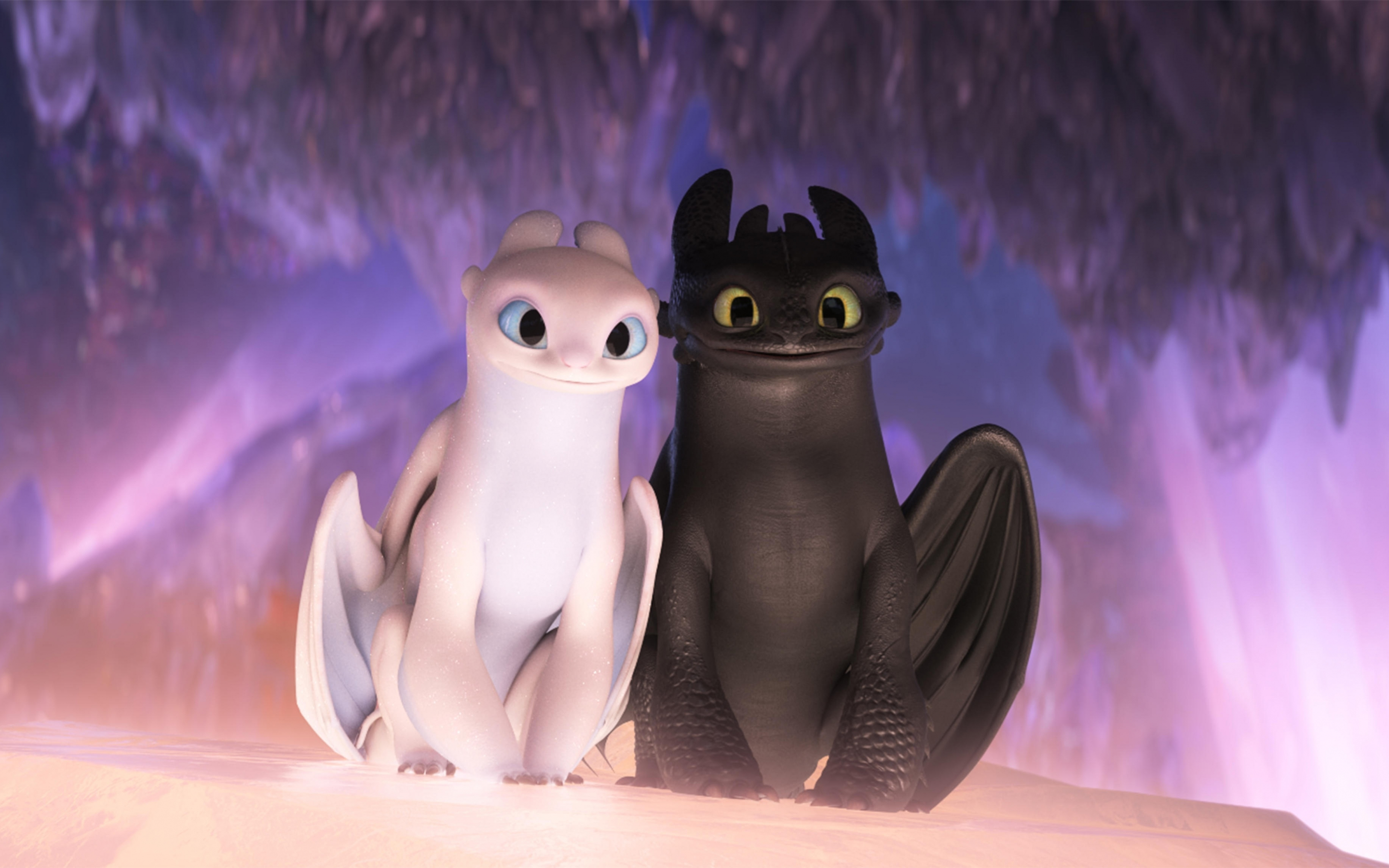 Dragon couple, How to Train Your Dragon, movie, 2019, 2880x1800 wallpaper