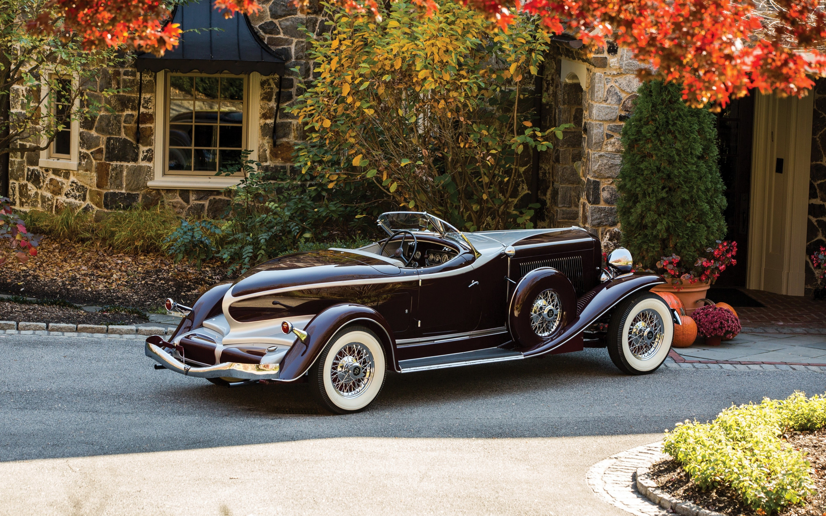 Classic car, 1934 Auburn Twelve Salon Speedster, 2880x1800 wallpaper