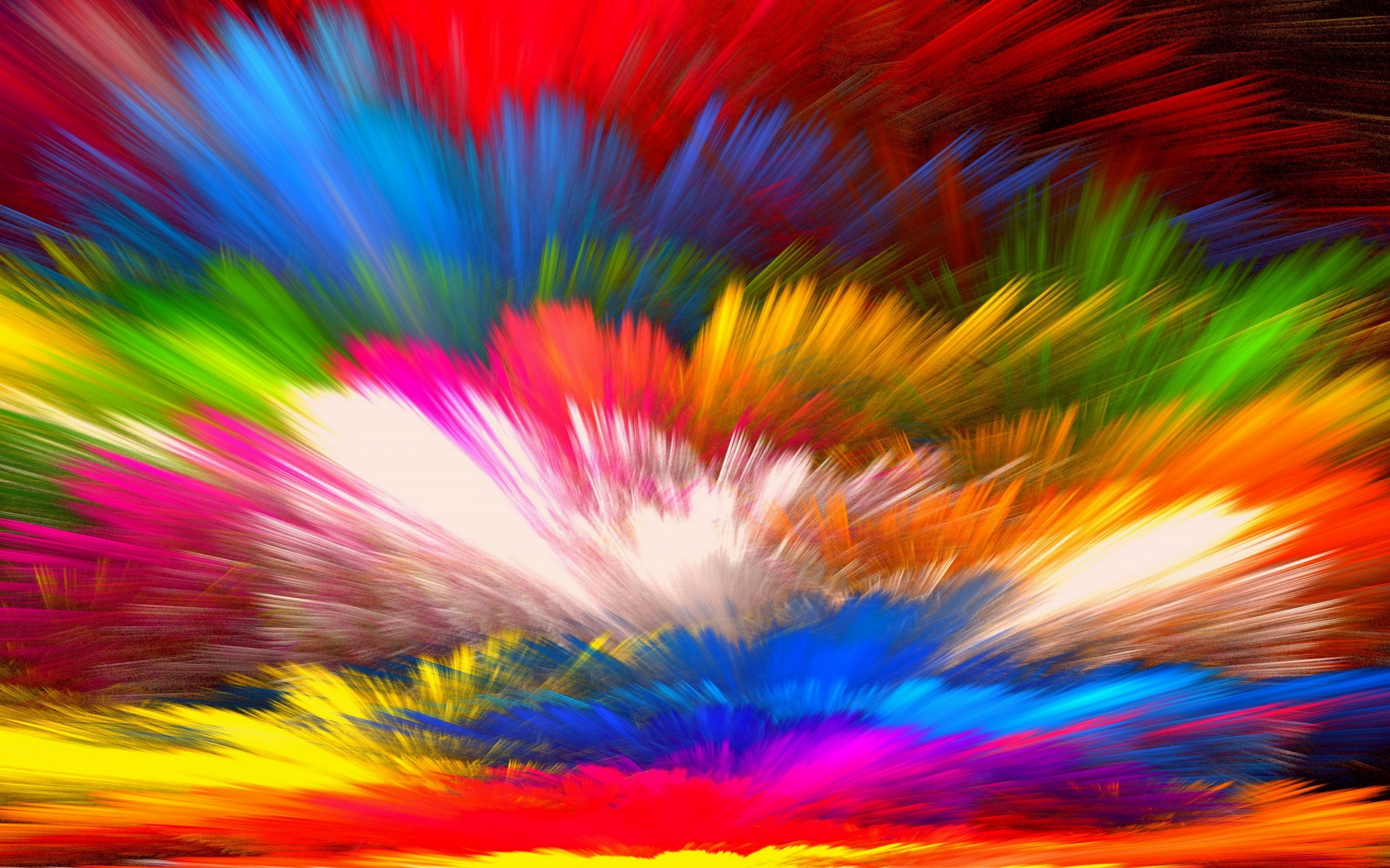 Colorful threads, abstract, 2880x1800 wallpaper
