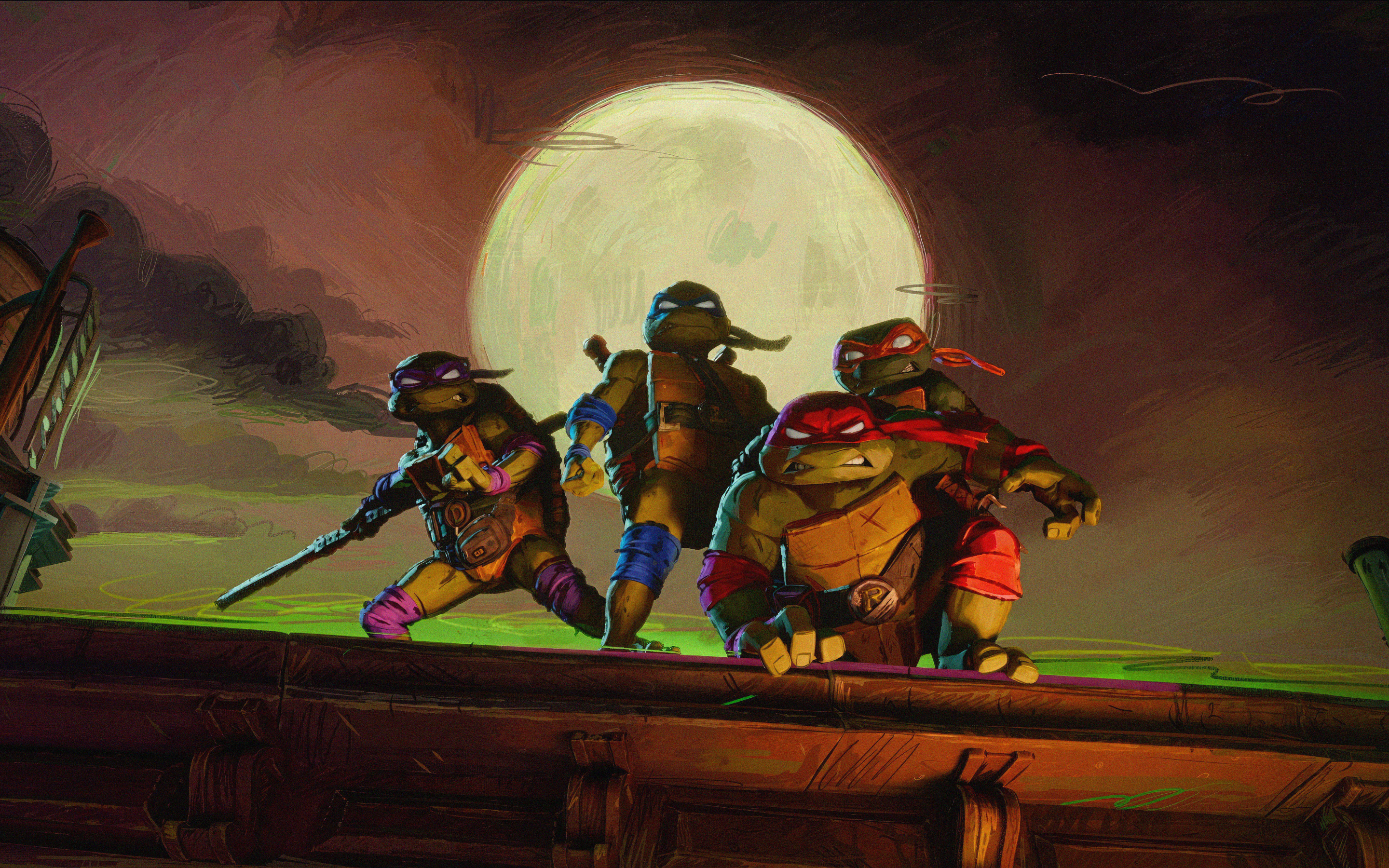 2023 movie, Teenage Mutant Ninja Turtles: Mutant Mayhem, movie, 2880x1800 wallpaper