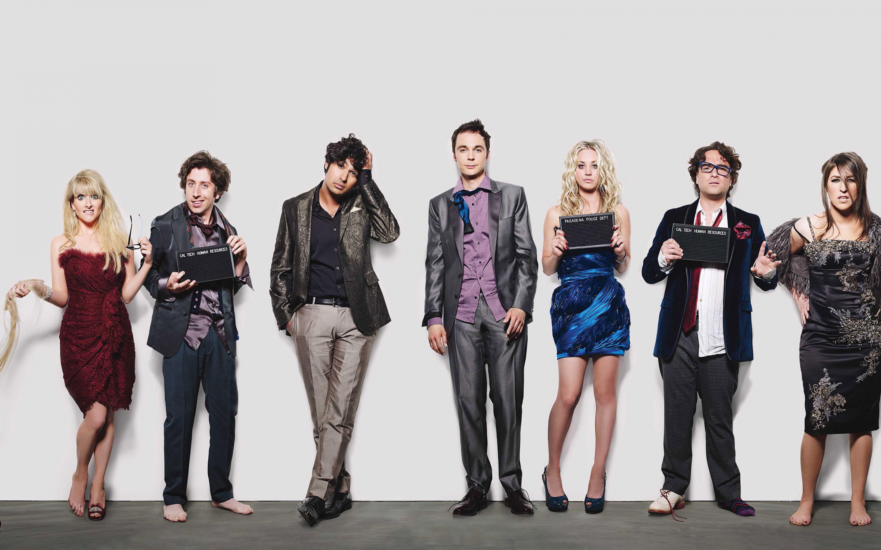 The Big Bang Theory, TV show, cast, 2018, 2880x1800 wallpaper