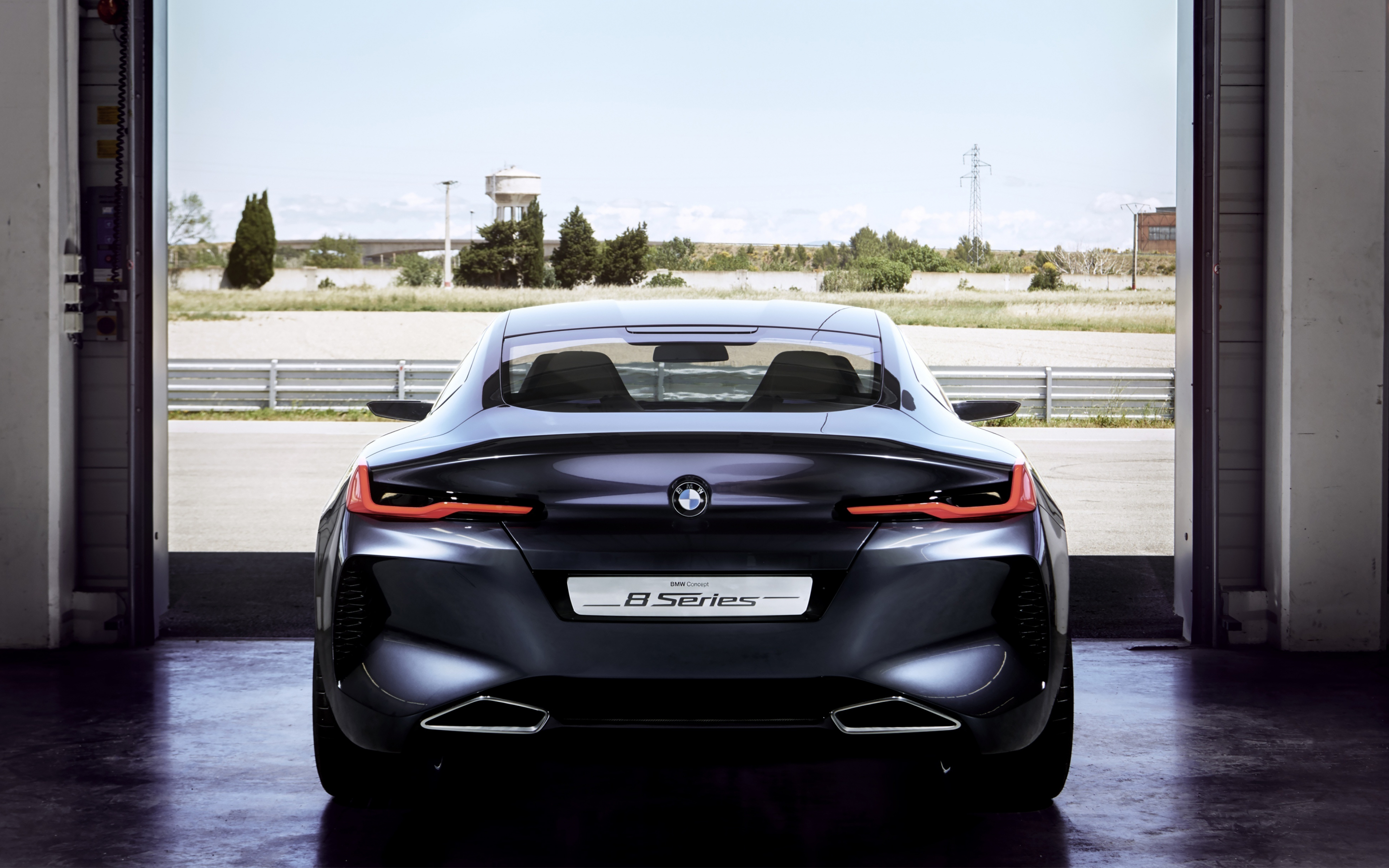 Rear view, BMW Concept 8 Series, 2018, 2880x1800 wallpaper