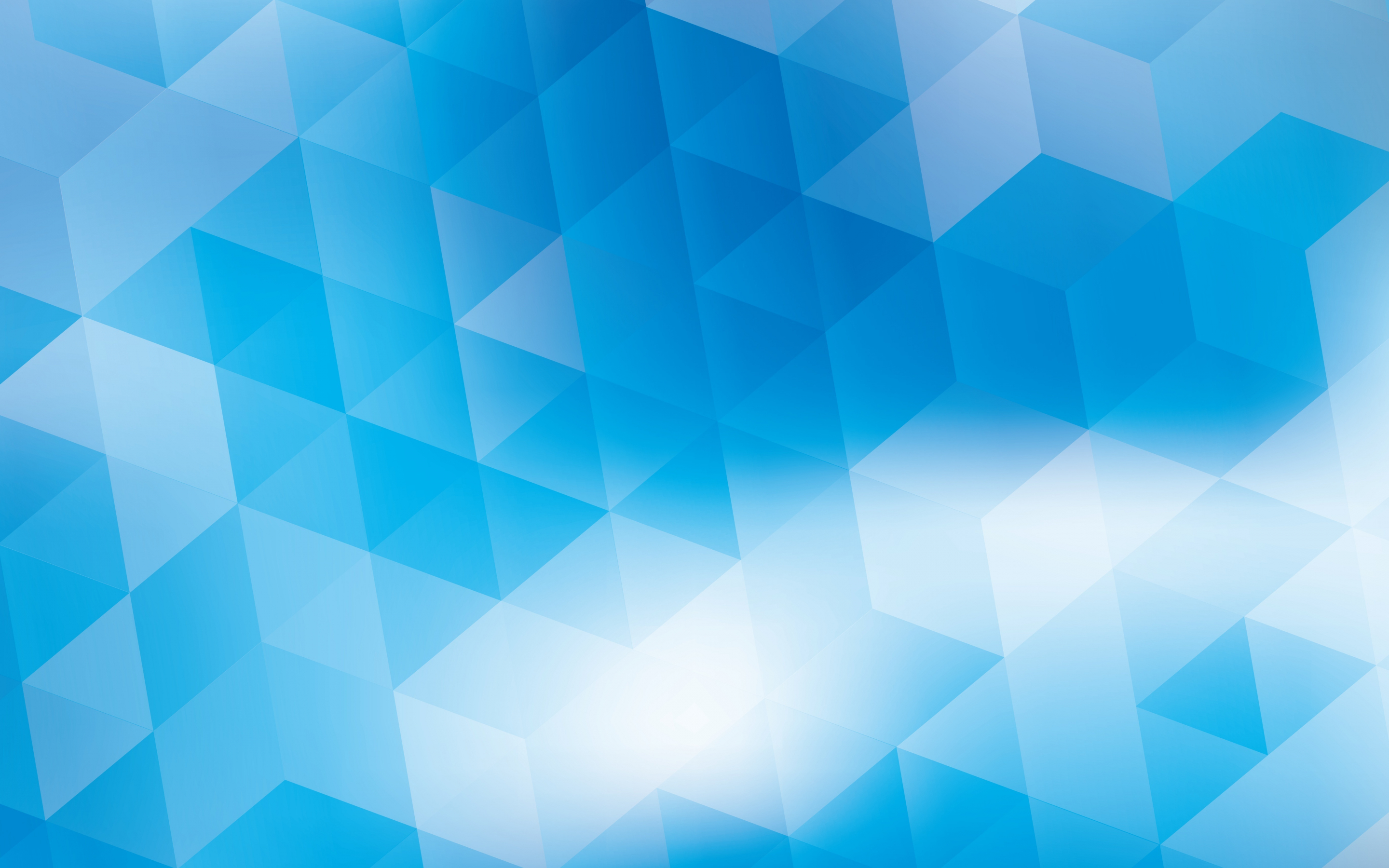 Triangles, gradient, blue, abstract, 2880x1800 wallpaper