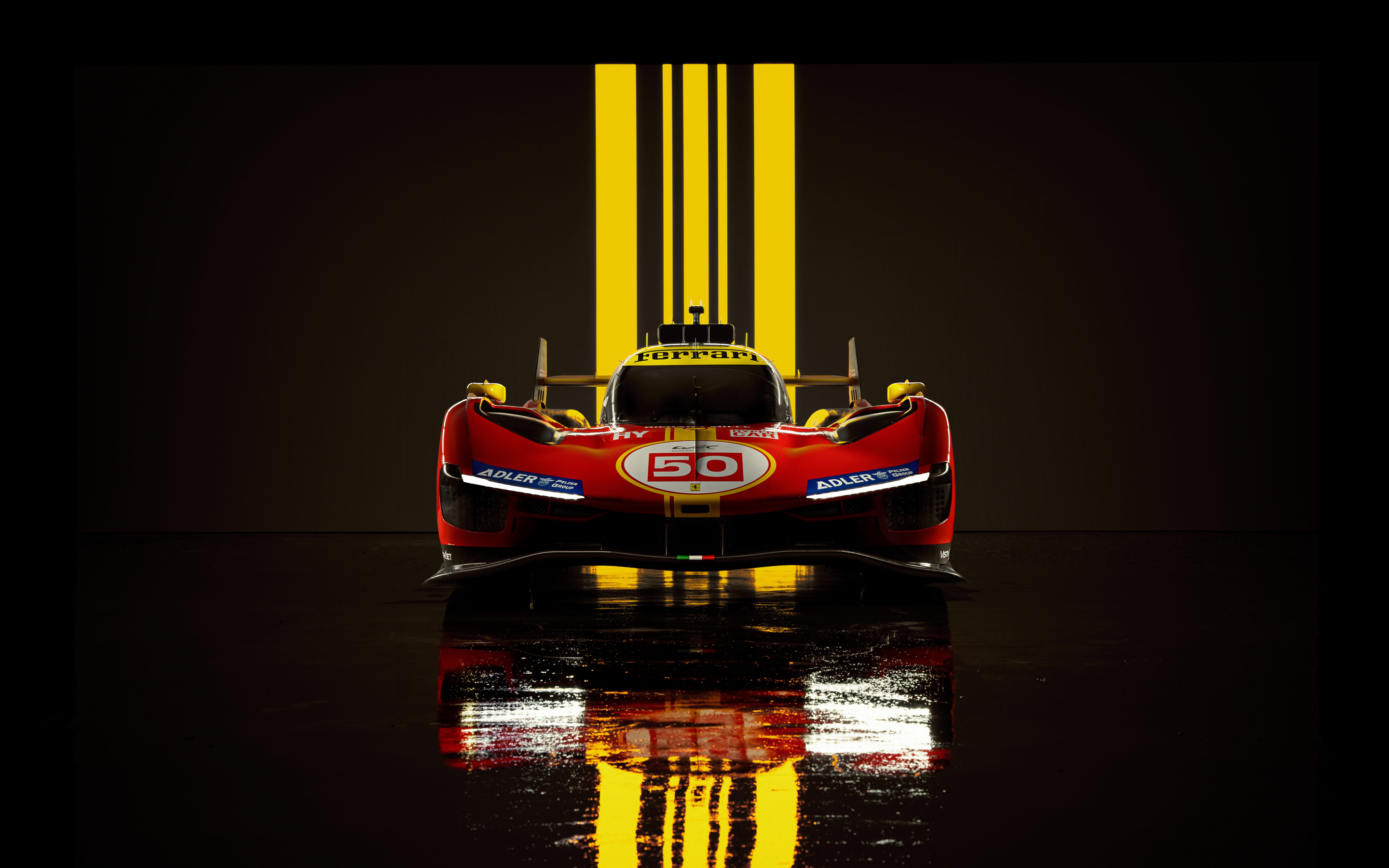 2023 Ferrari 499p, formula one car, red, 2880x1800 wallpaper