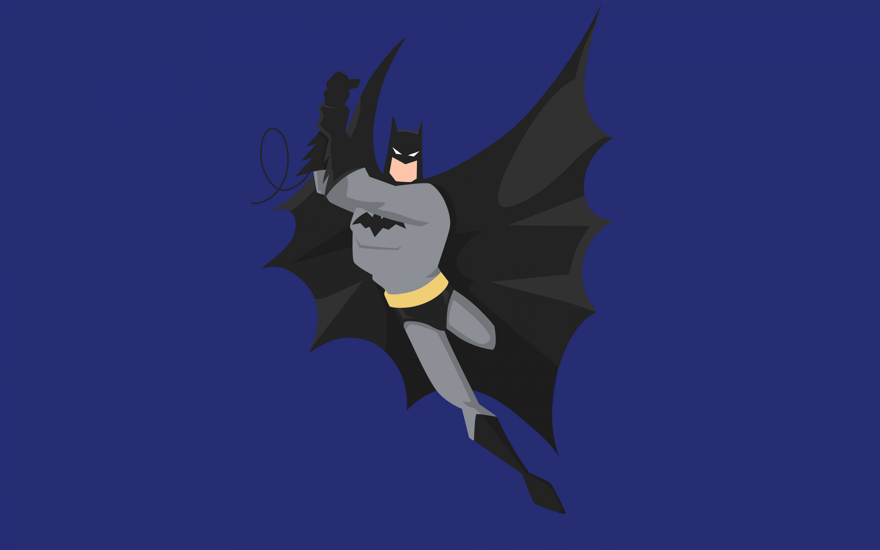 Batman, vector style, minimal, digital art, 2880x1800 wallpaper
