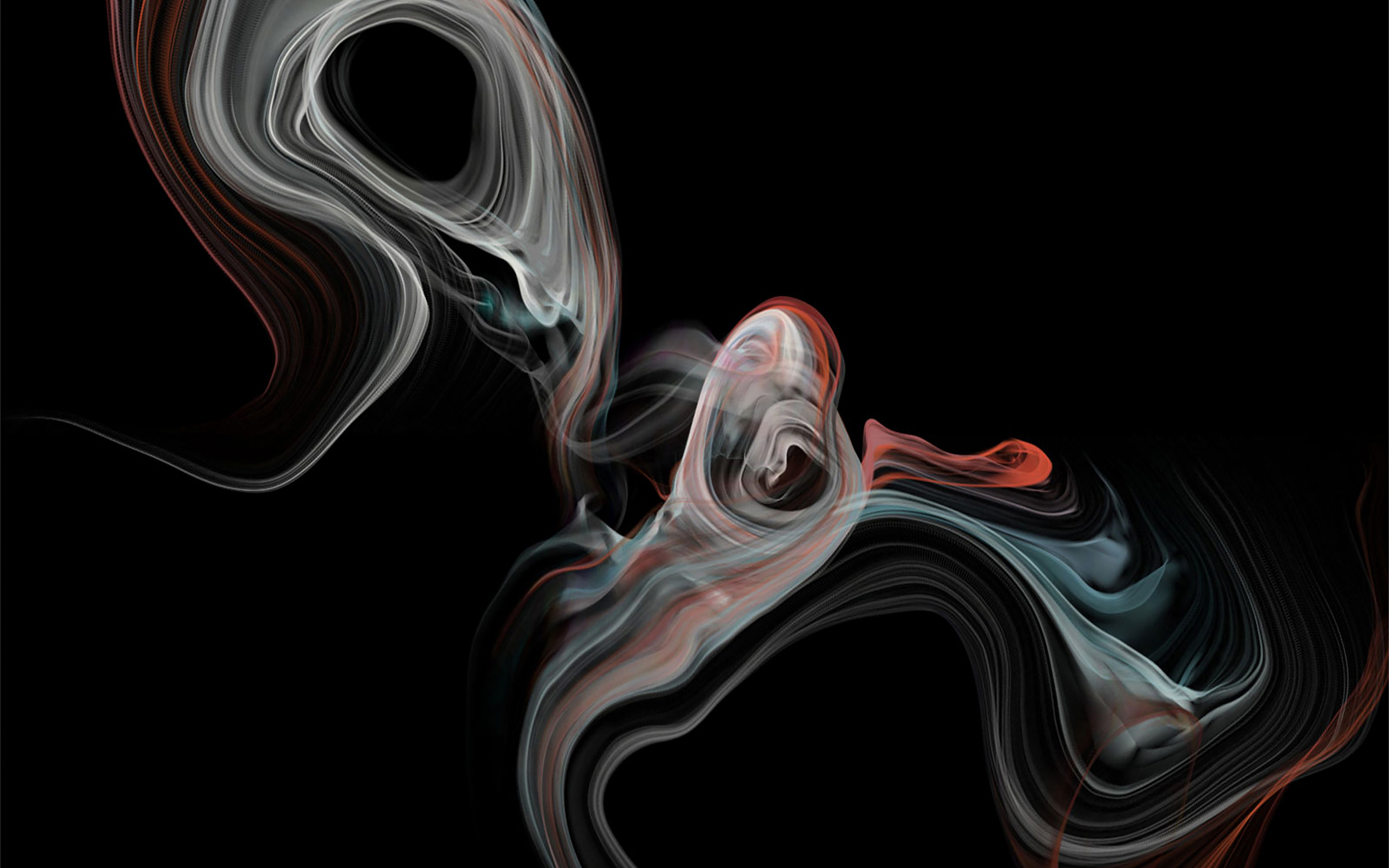 iMac Pro, stock, smoke, abstract, dark, 2880x1800 wallpaper