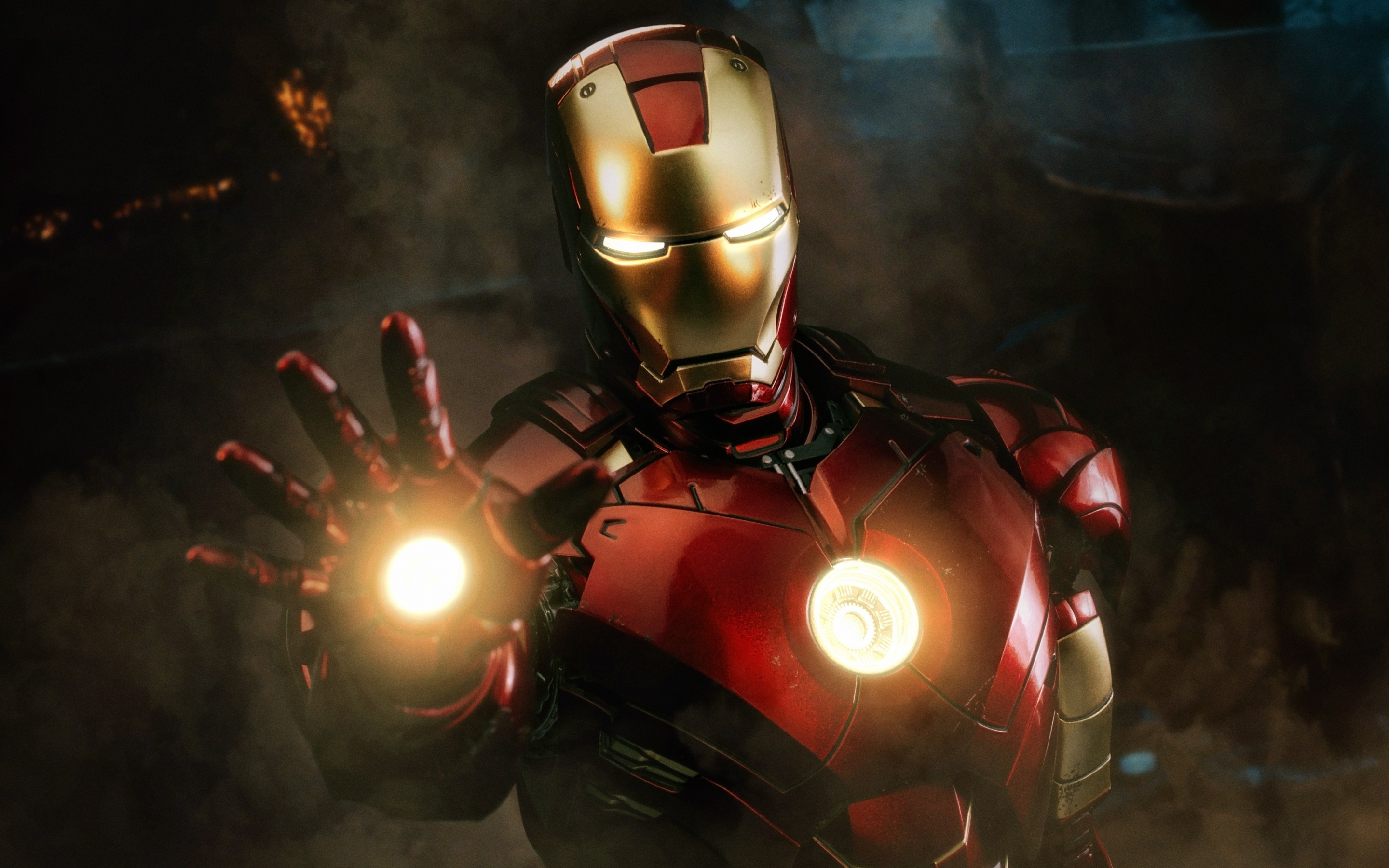 Iron man, toy art, superhero, 2880x1800 wallpaper