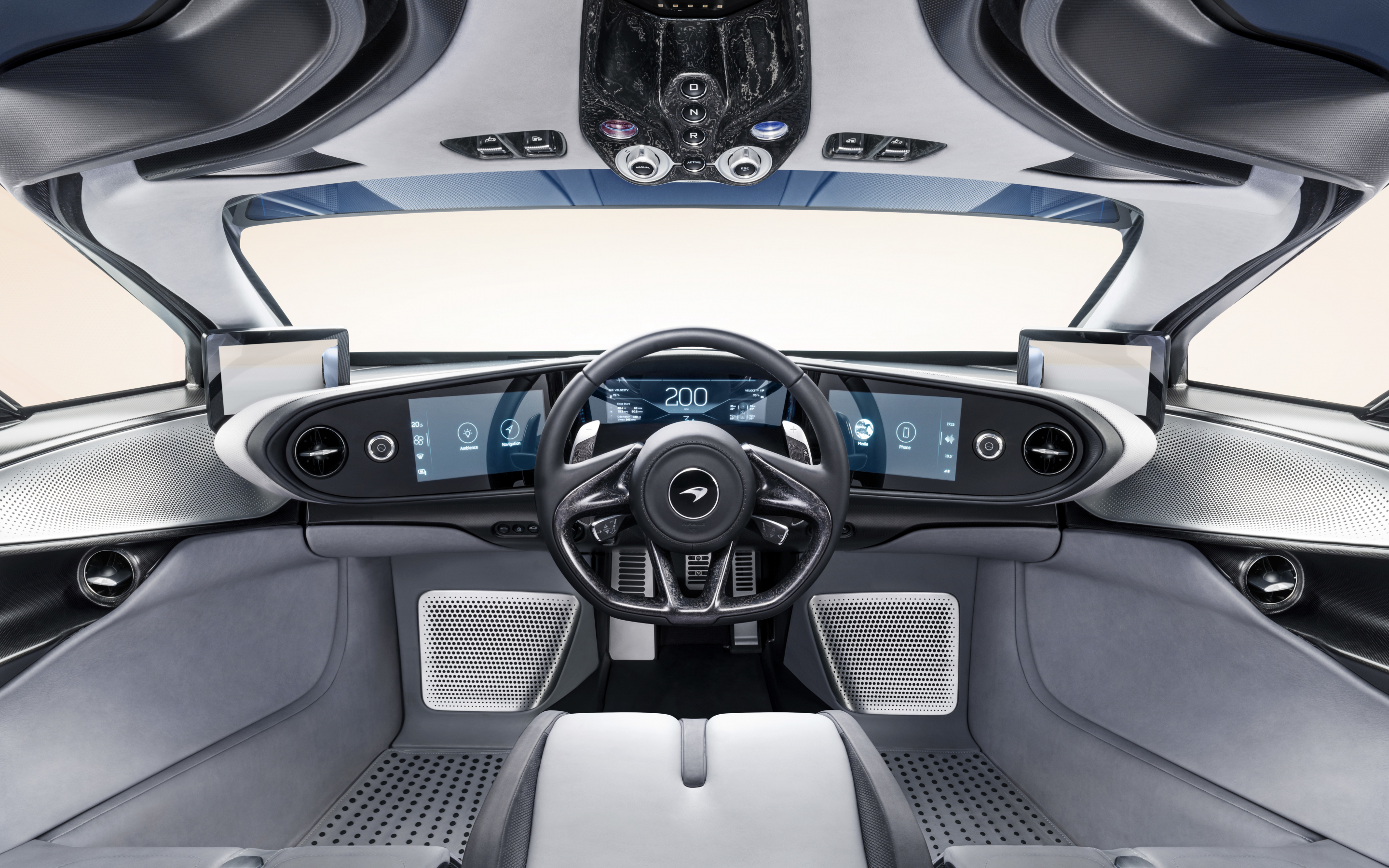 McLaren Speedtail, interior, sports luxury car, 2880x1800 wallpaper