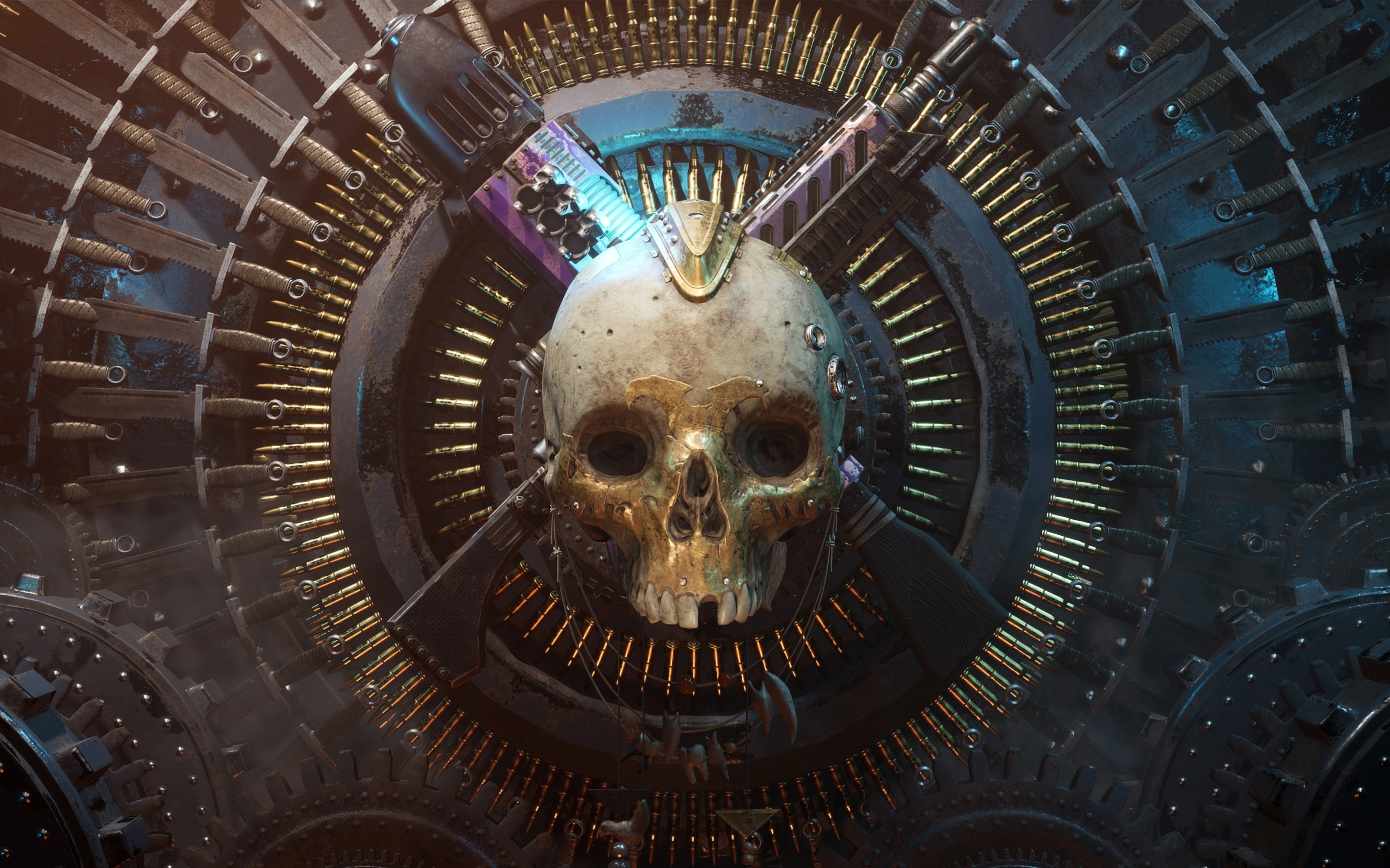 Warhammer 40k, skull, game, 2880x1800 wallpaper