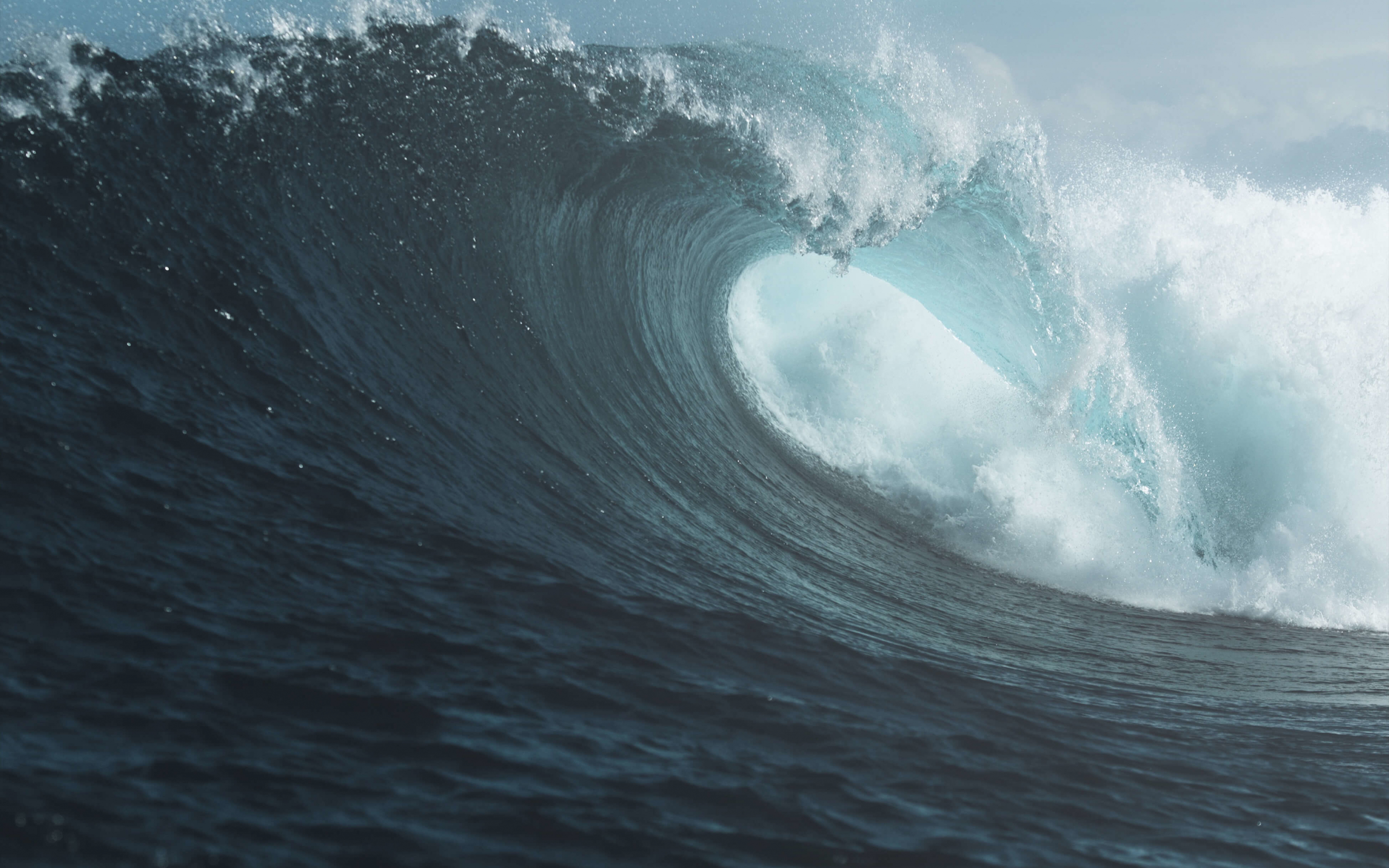 High tides, sea waves, close up, 2880x1800 wallpaper