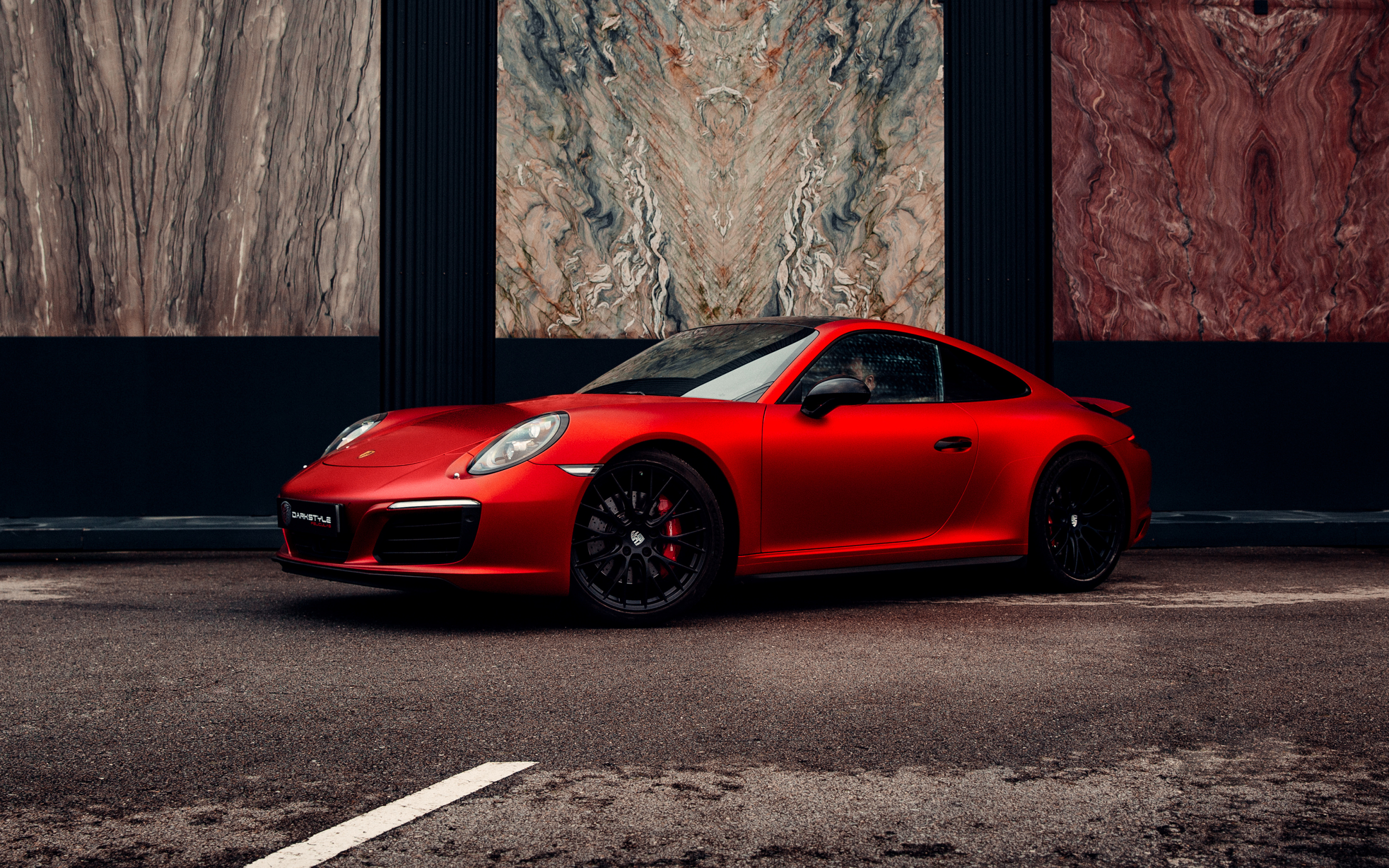 Porsche Carrera, red, 2880x1800 wallpaper