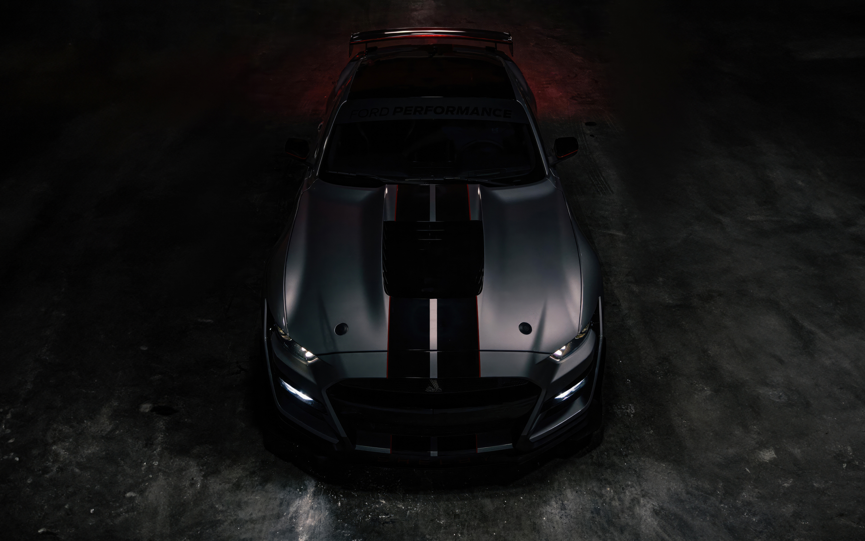 2024 Mustang GT0-500, gray car, 2880x1800 wallpaper