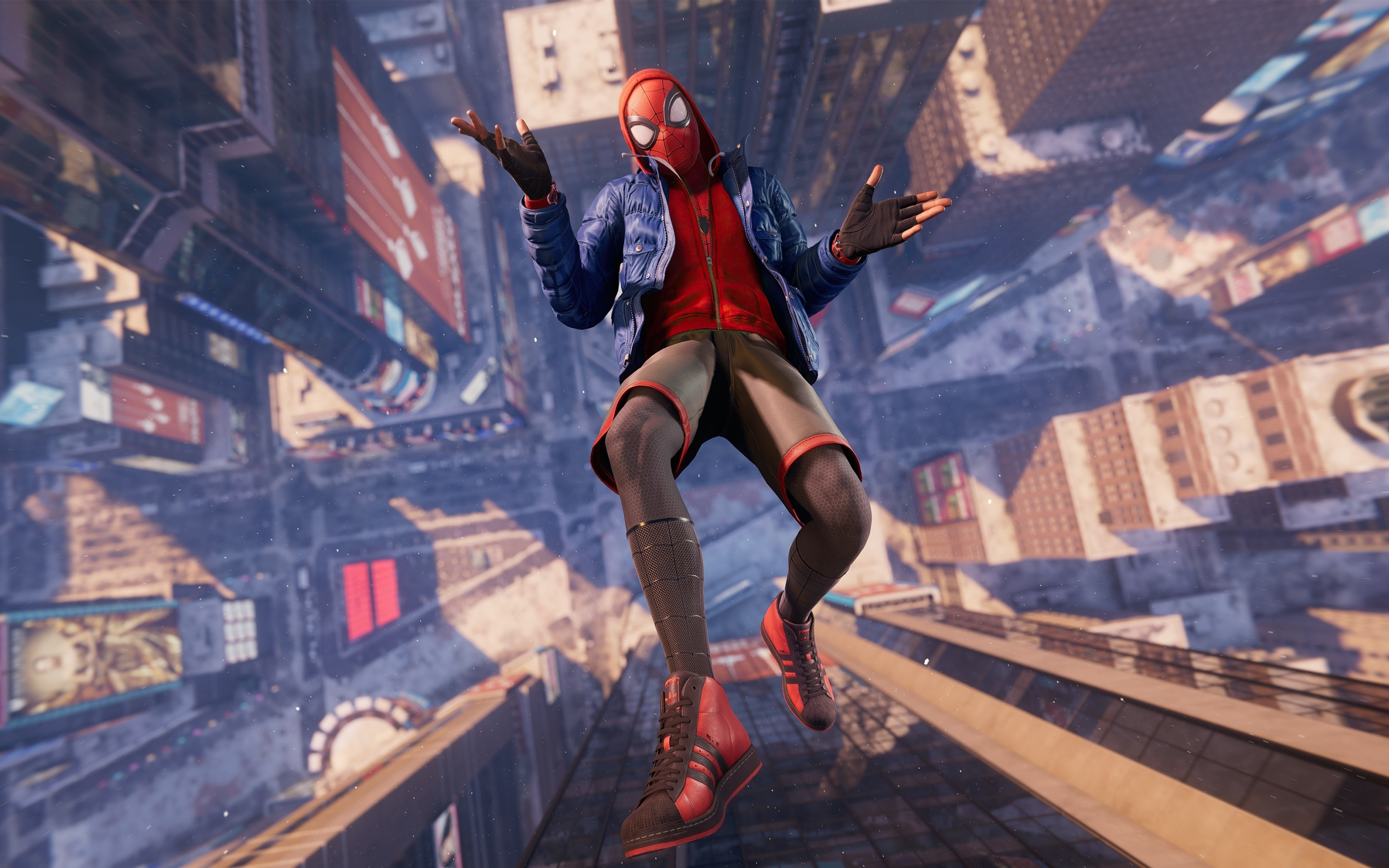 Spider-man, video game, jump, 2020, 2880x1800 wallpaper