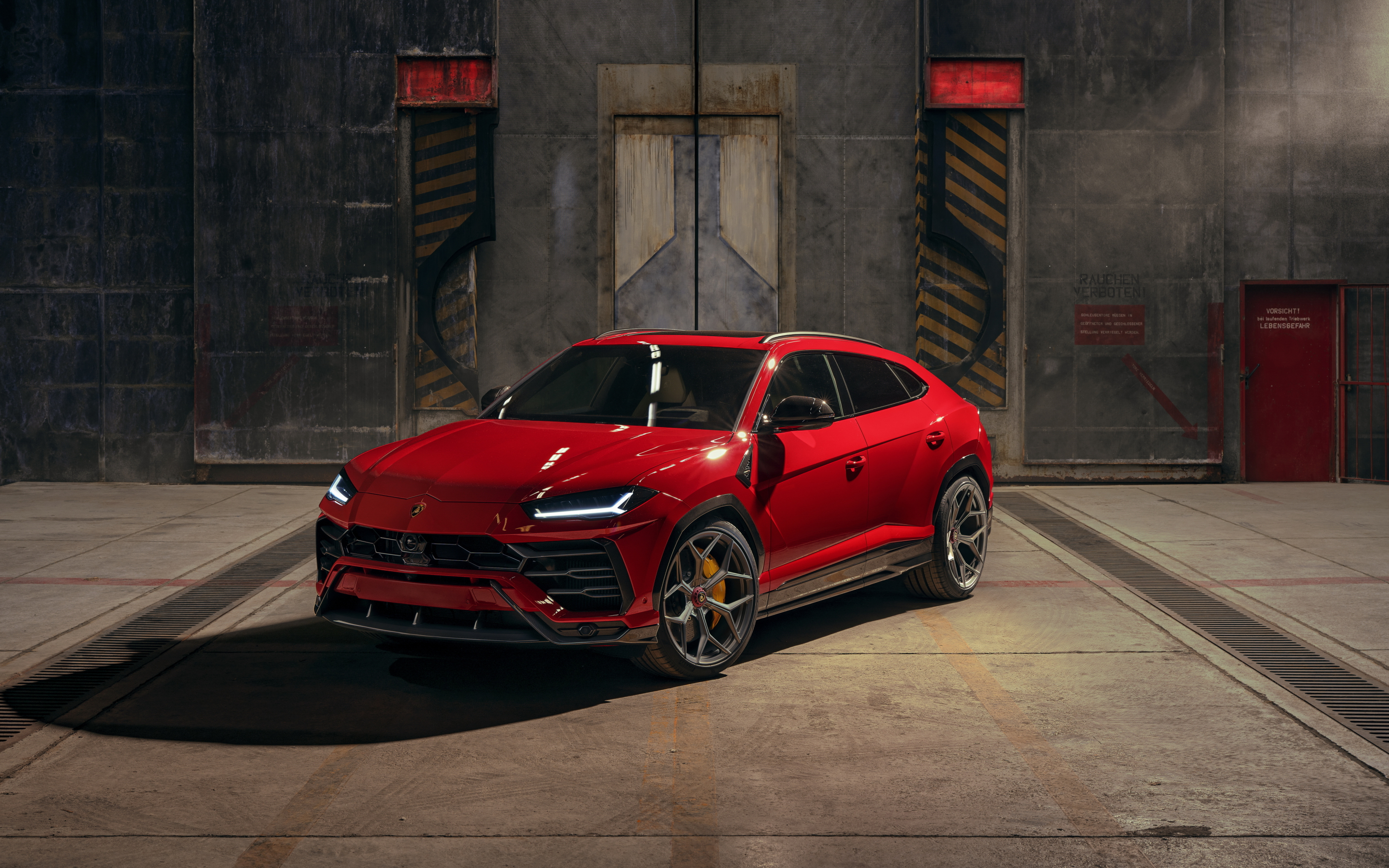 2019 car, red car, Lamborghini Urus, 2880x1800 wallpaper