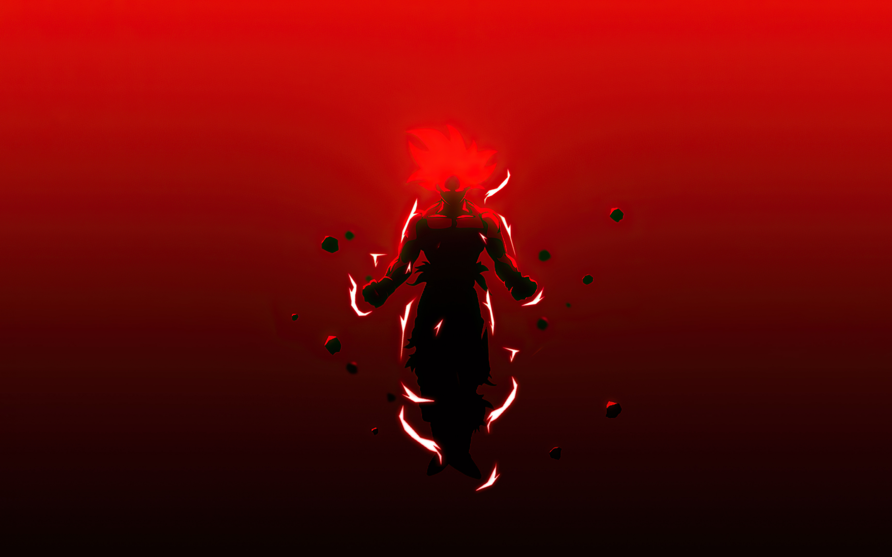 Dragon ball, Super Saiyajin God, red, 2880x1800 wallpaper