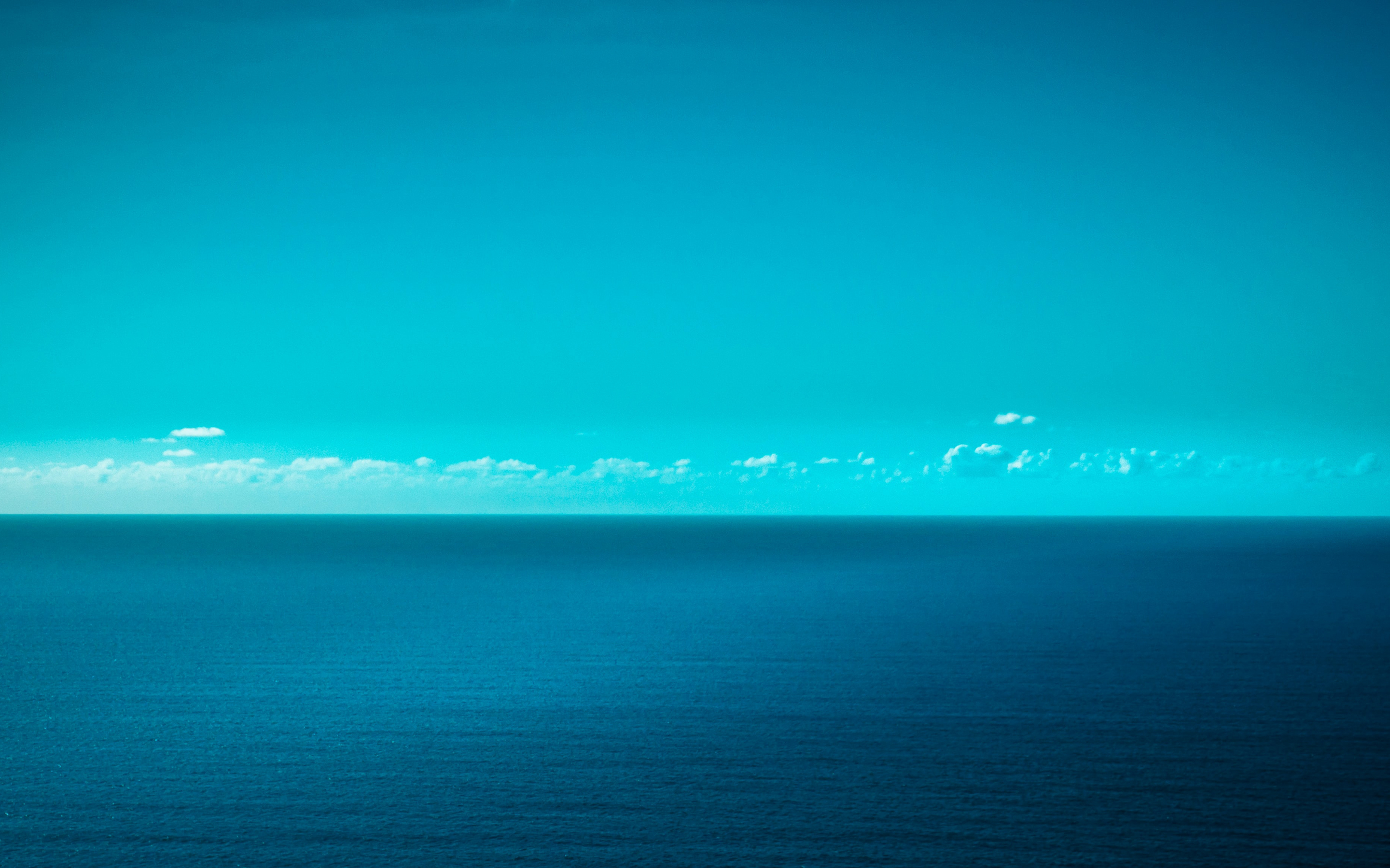 Water under blue sky, calm and clean, 2880x1800 wallpaper