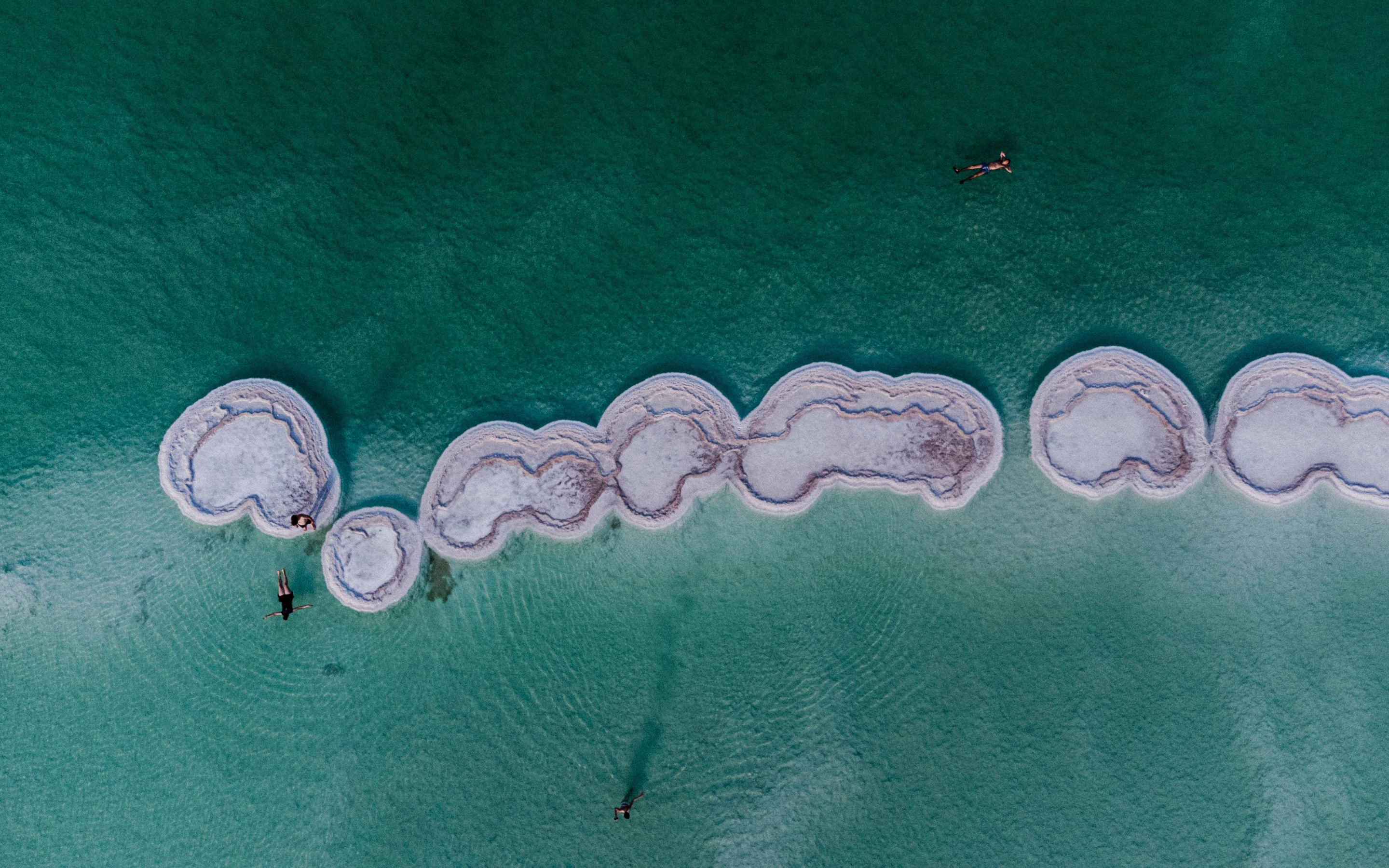 Aerial view, islands, sea, tropical beach, 2880x1800 wallpaper