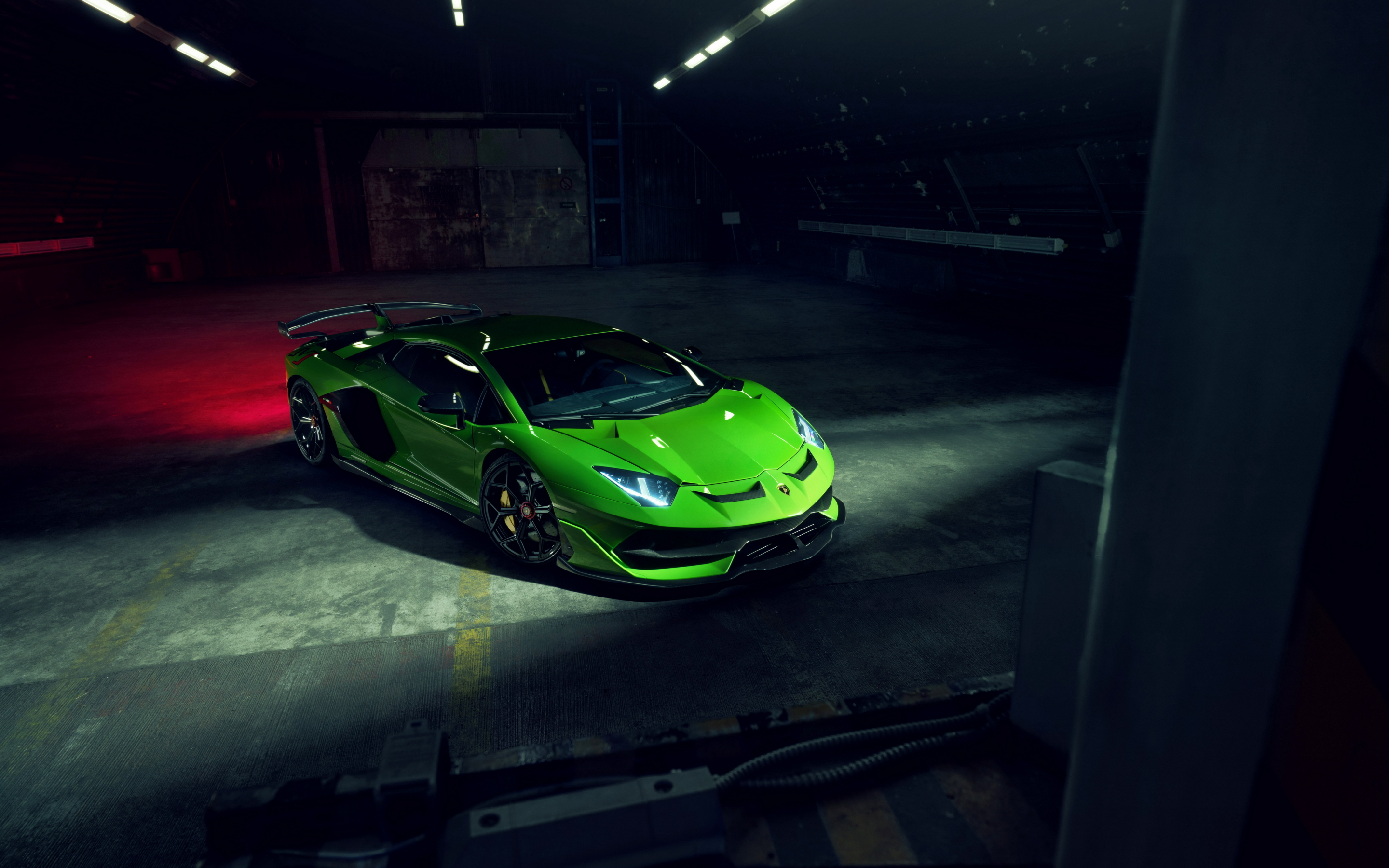 Lamborghini Aventador SVJ, green sportcar, 2019, 2880x1800 wallpaper