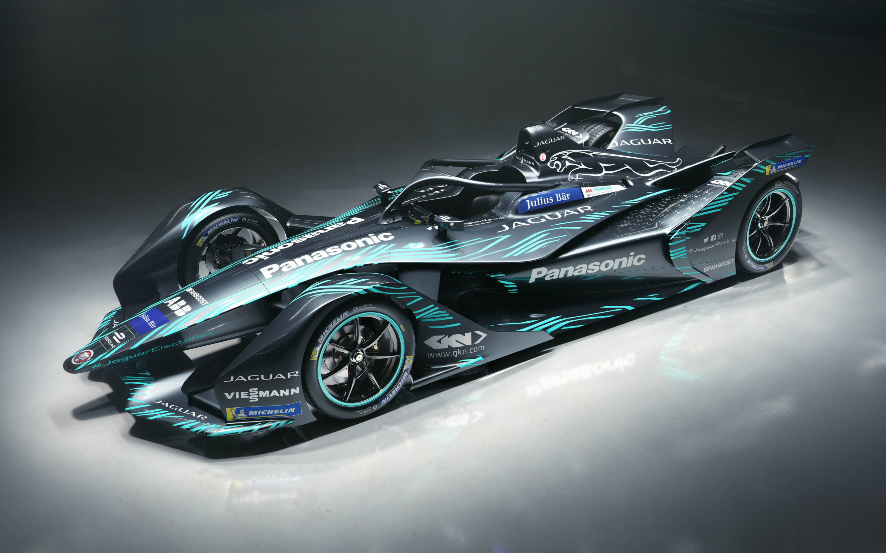 2018, Jaguar I-Type 3, Electric race car, Formula one, 2880x1800 wallpaper