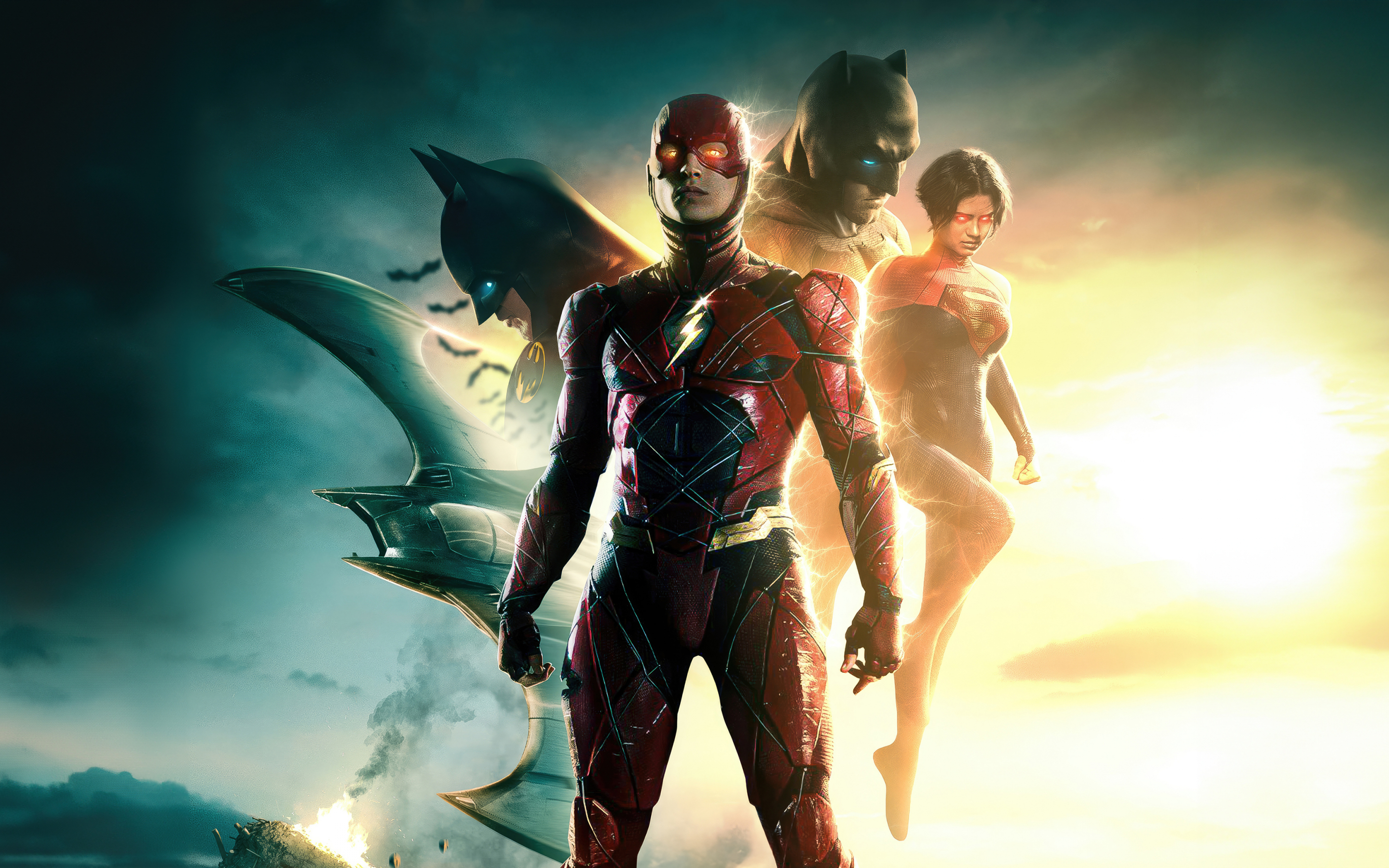 The Flash movie, 2023 movie, heroes, 2880x1800 wallpaper