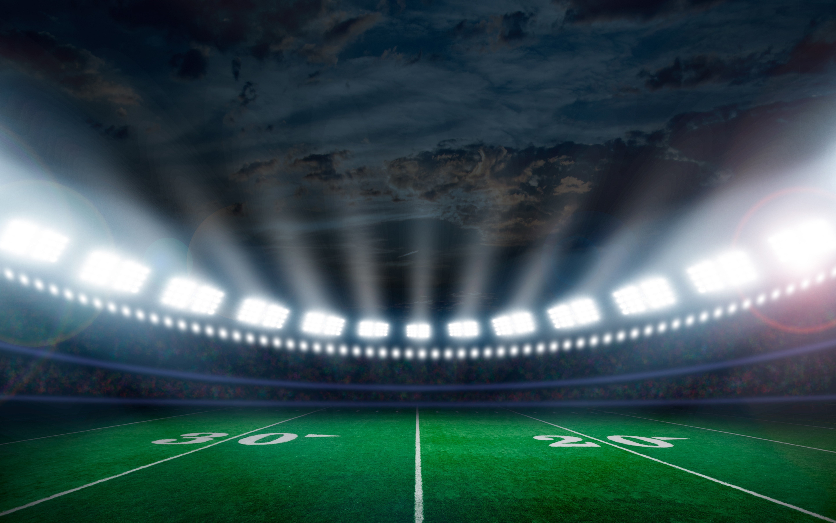 Stadium, football, lights, sports, 2880x1800 wallpaper