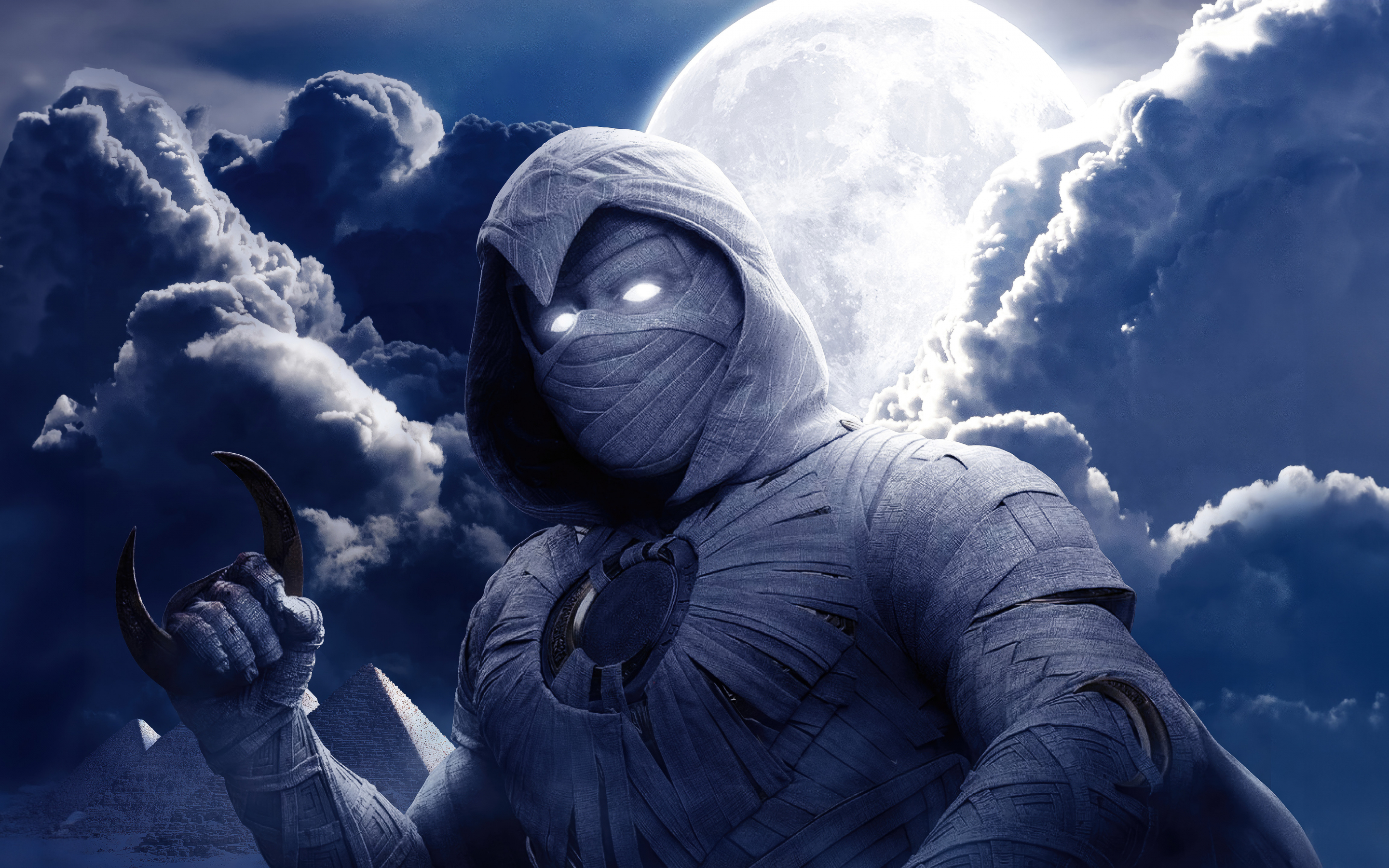 Moon Knight, mummy costume, superhero, 2880x1800 wallpaper