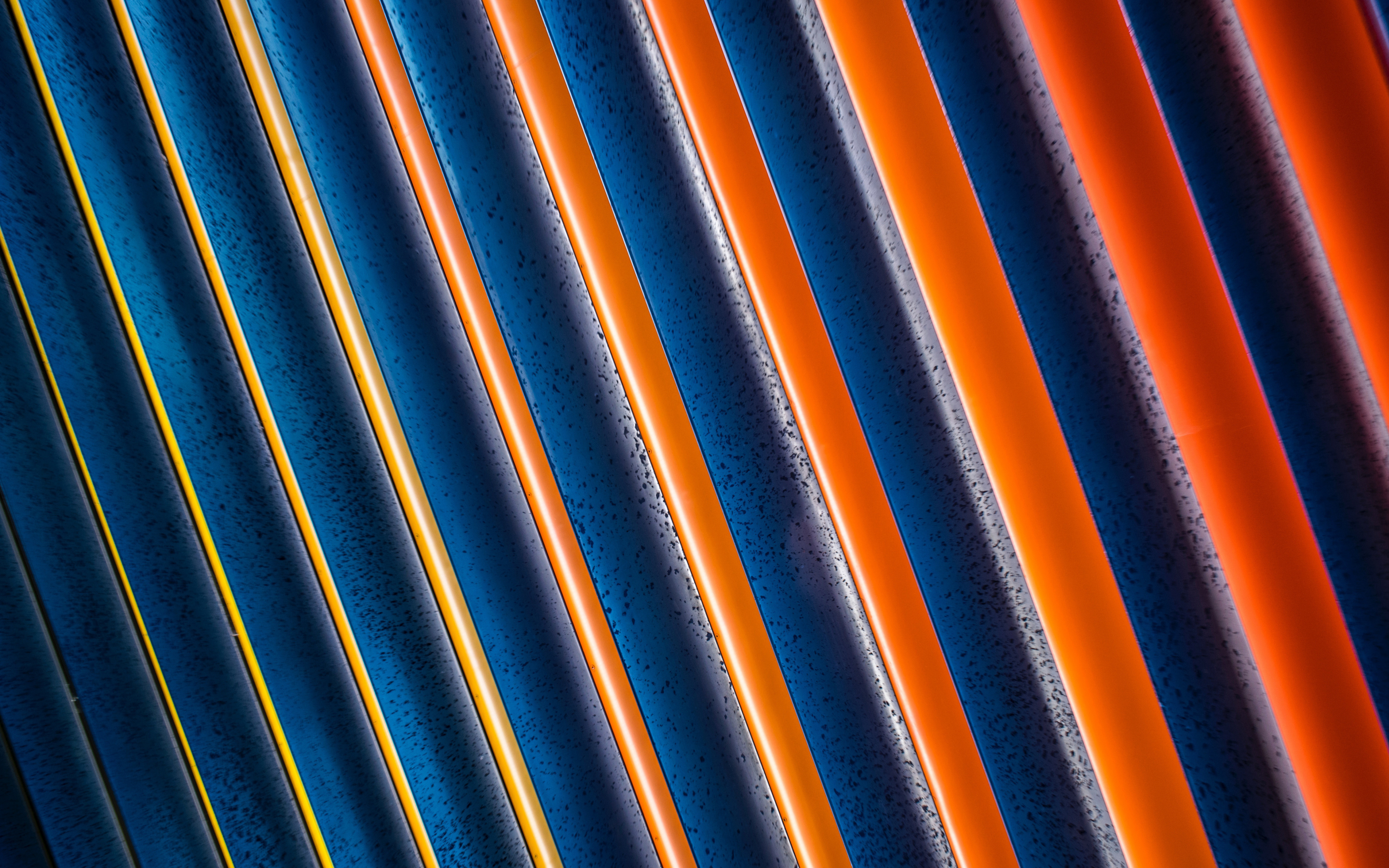 Surface, stripes, orange, 2880x1800 wallpaper