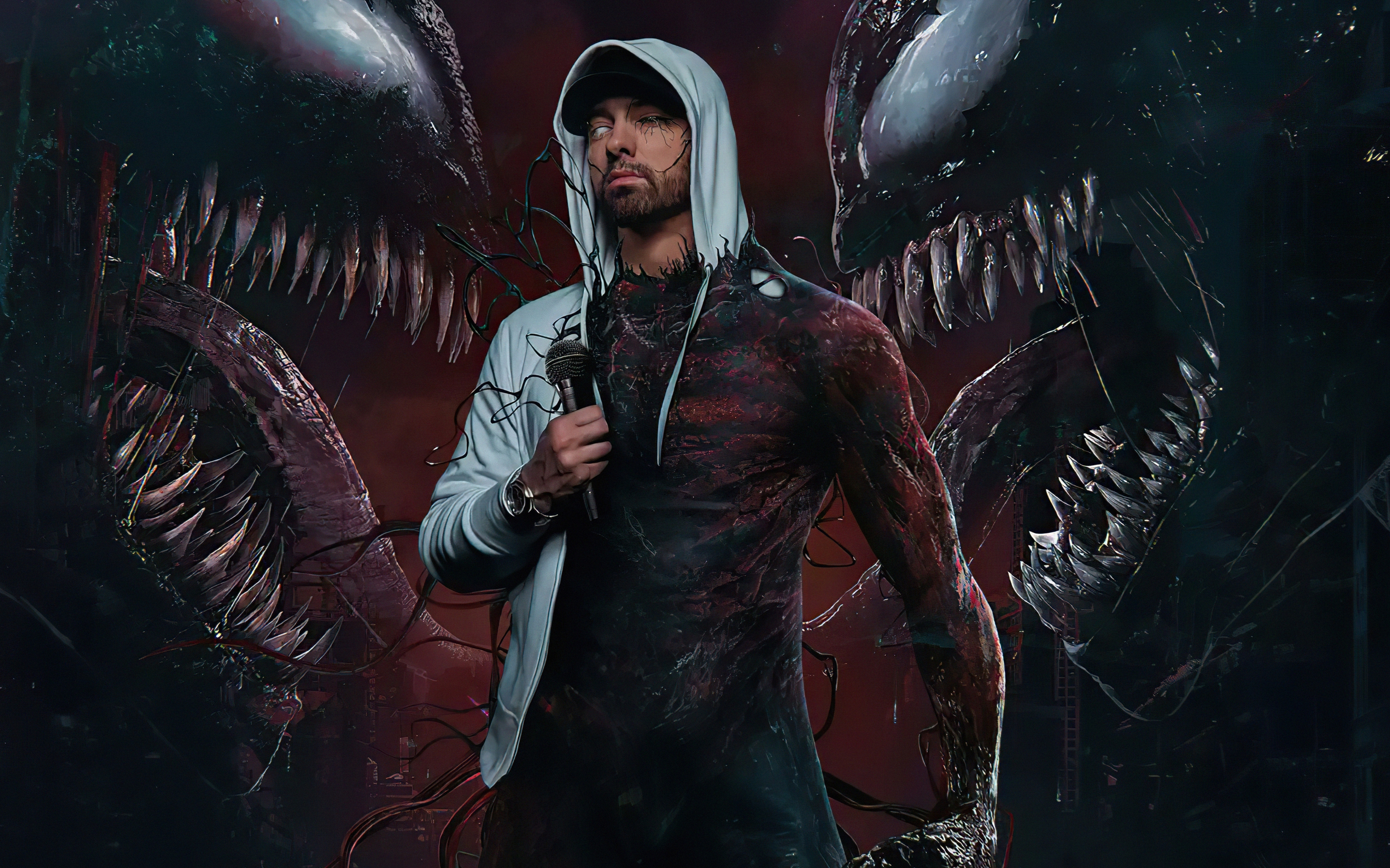 Eminem X Venom, fan art, 2880x1800 wallpaper