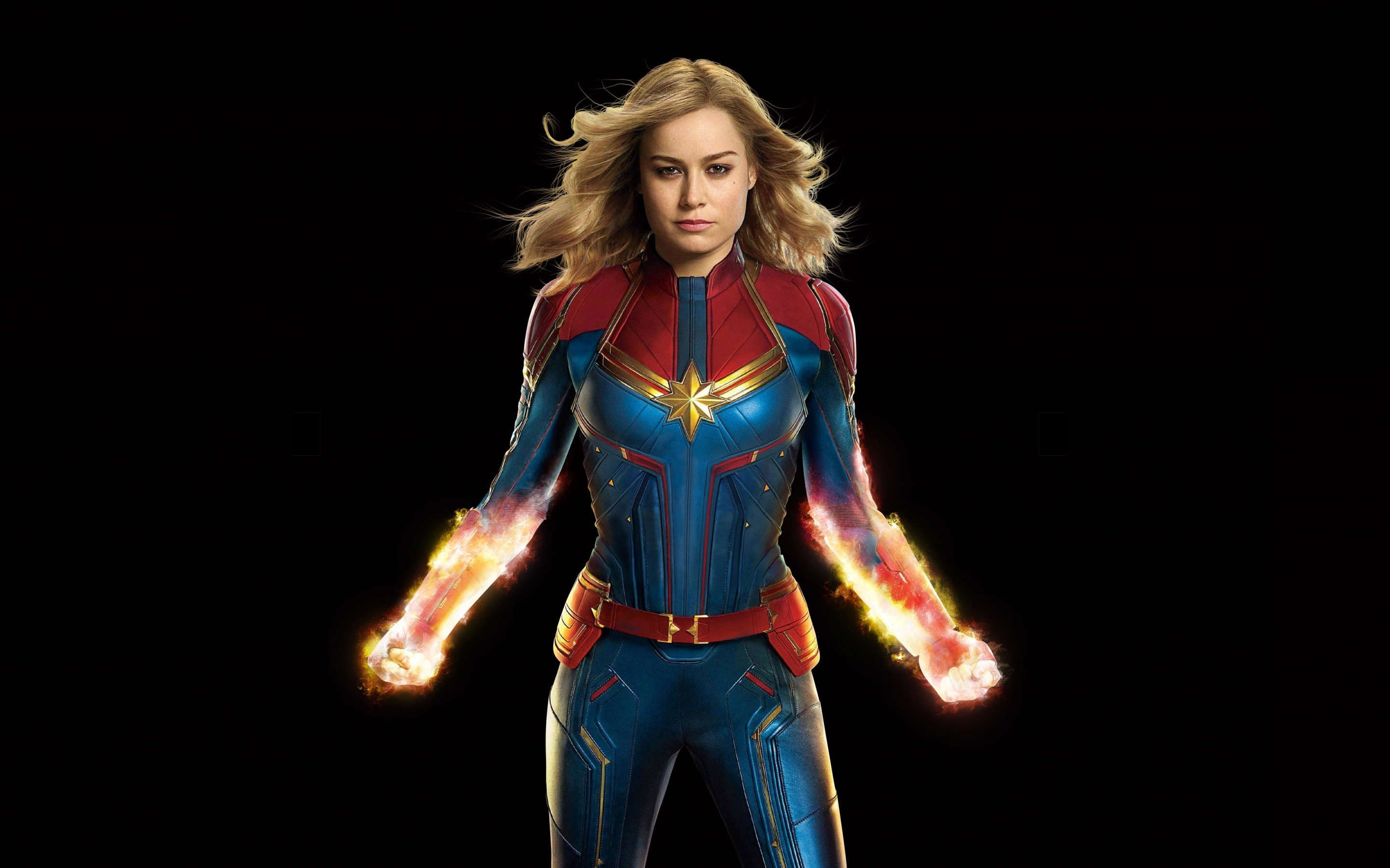 Fan art, Brie Larson, superhero, Captain Marvel, 2019 movie, 2880x1800 wallpaper